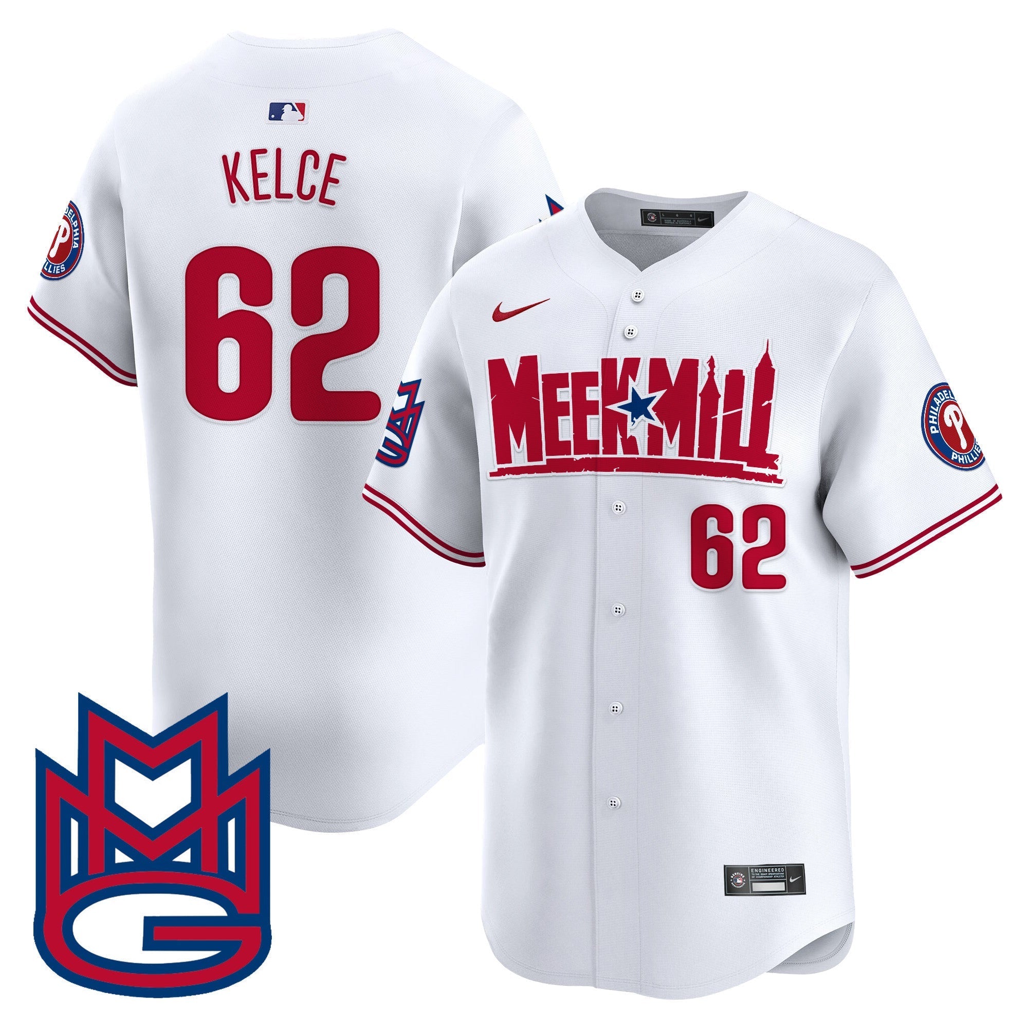 Men's Phillies Meek Mill Vapor Premier Limited Jersey - All Stitched