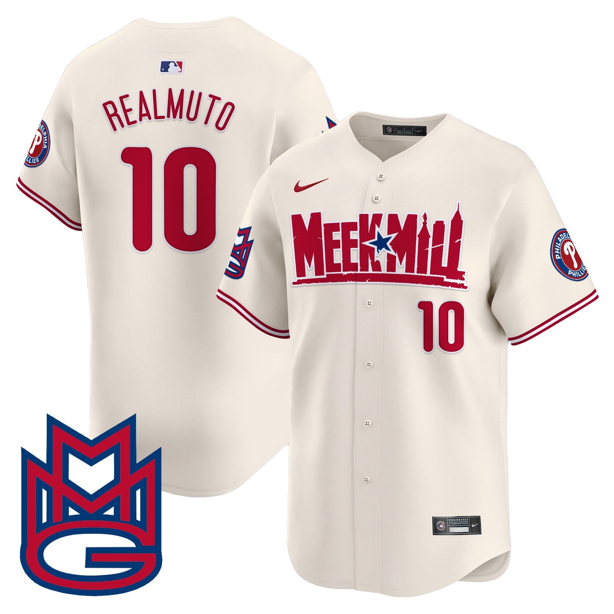 Men's Phillies Meek Mill Vapor Premier Limited Jersey - All Stitched
