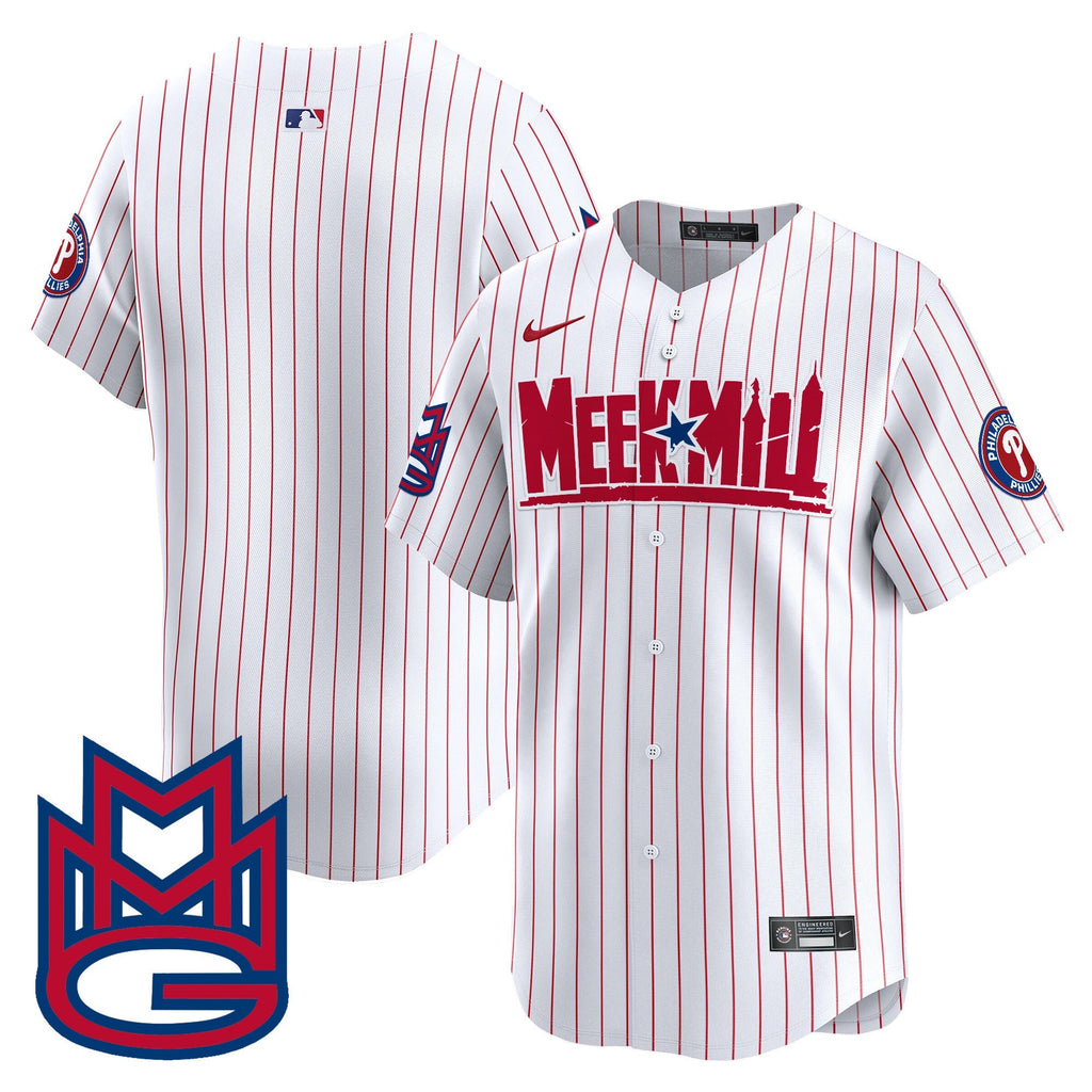 Men's Phillies Meek Mill Vapor Premier Limited Jersey - All Stitched