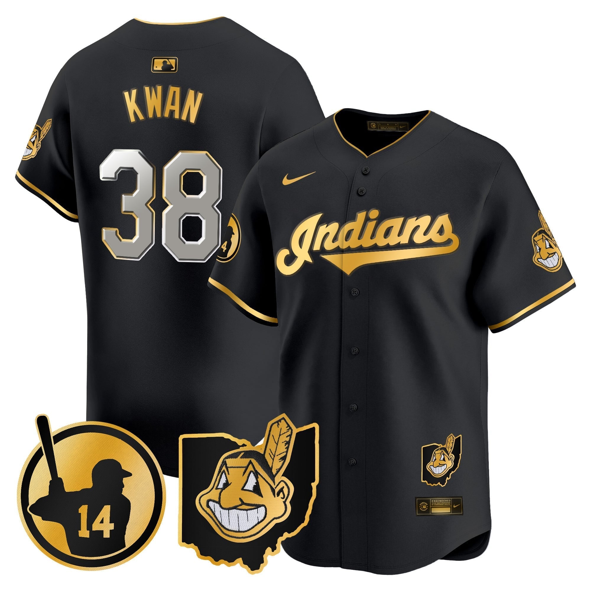 Women's Cleveland Indians Larry Doby Patch Vapor Premier Limited Jersey - All Stitched