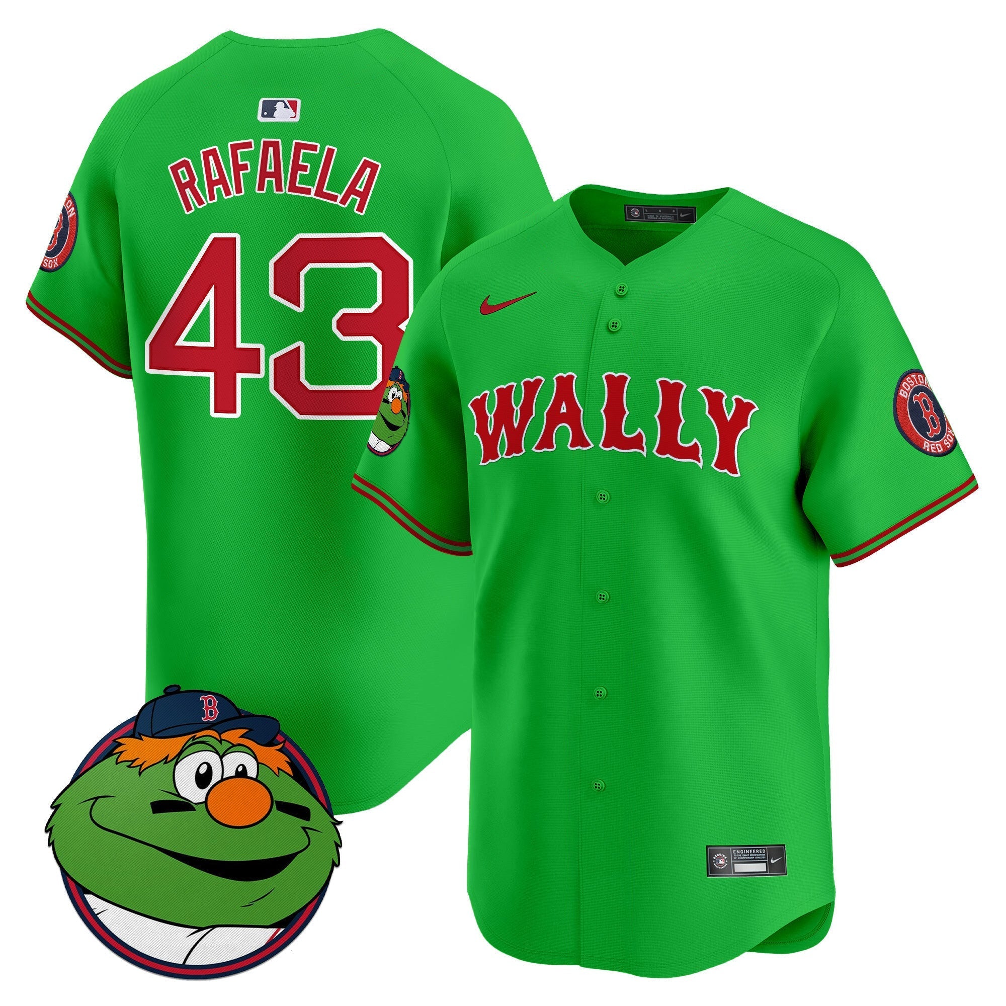 Men's Boston Red Sox Wally Vapor Premier Limited Jersey - All Stitched
