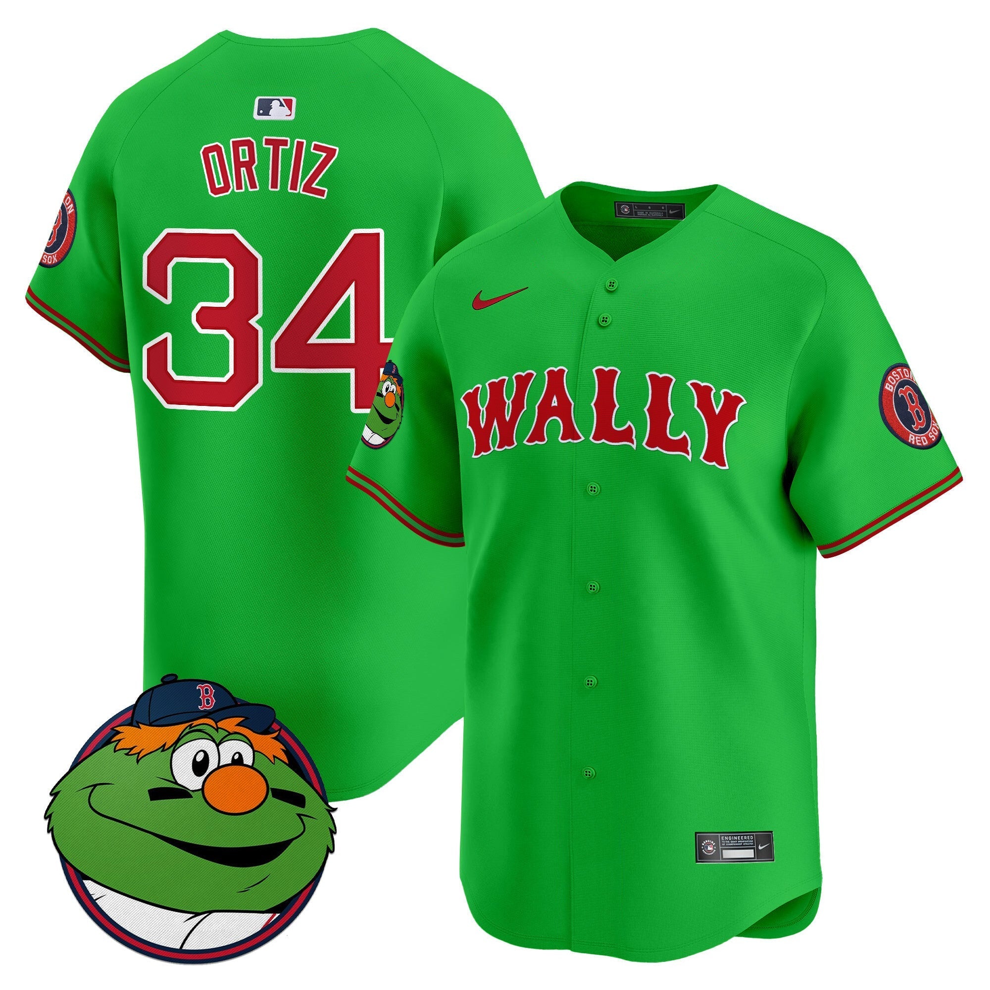 Men's Boston Red Sox Wally Vapor Premier Limited Jersey - All Stitched