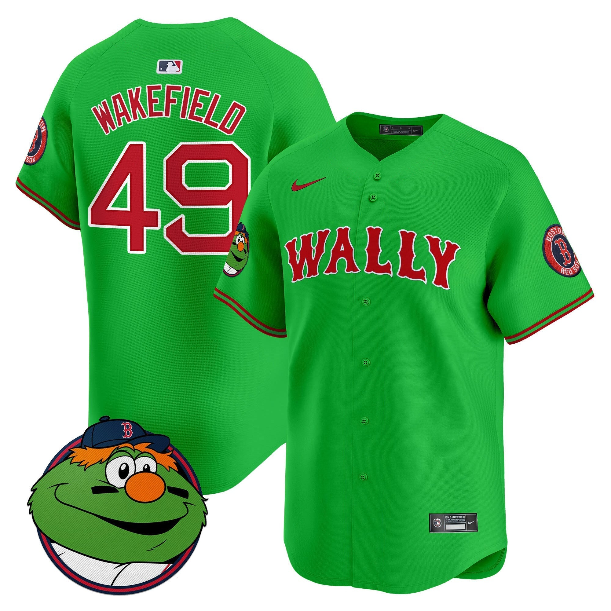 Men's Boston Red Sox Wally Vapor Premier Limited Jersey - All Stitched