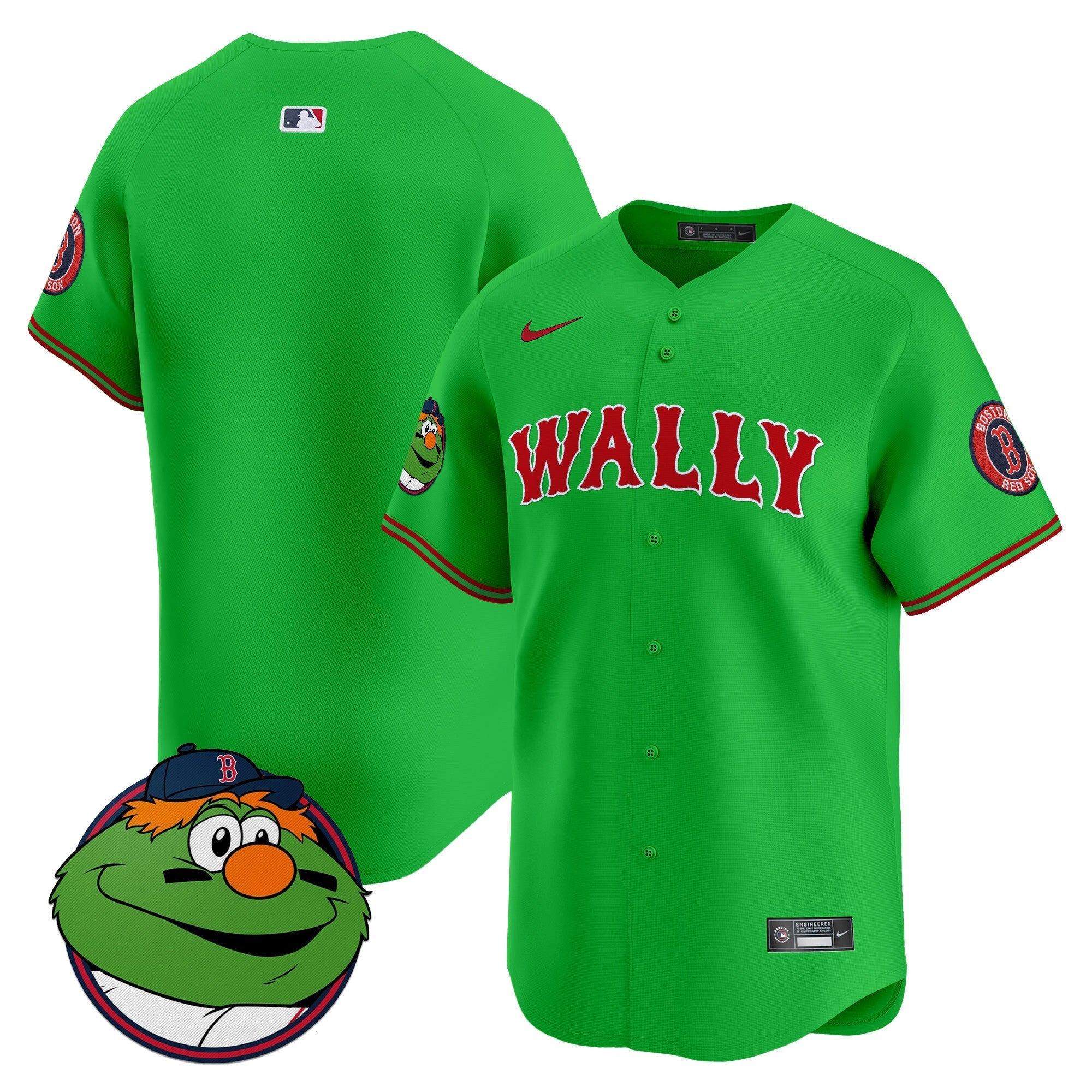 Men's Boston Red Sox Wally Vapor Premier Limited Jersey - All Stitched