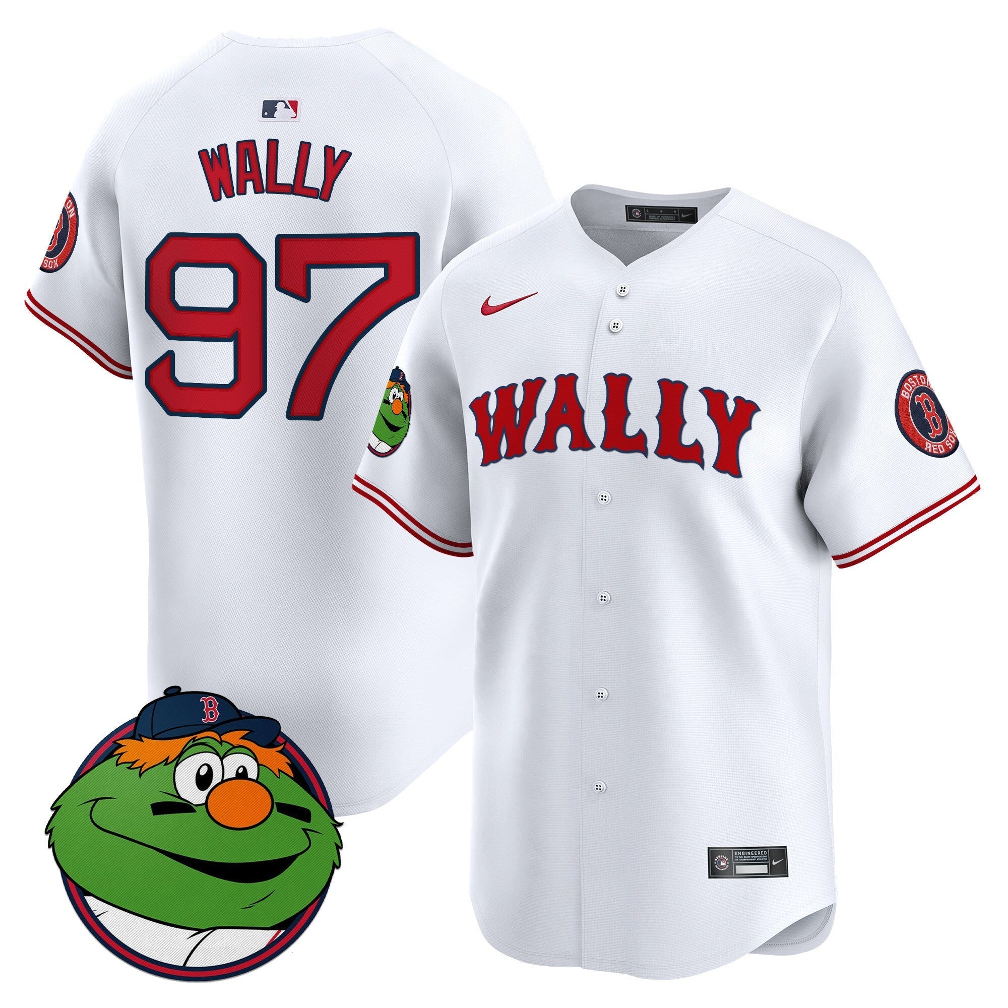Men's Boston Red Sox Wally Vapor Premier Limited Jersey - All Stitched