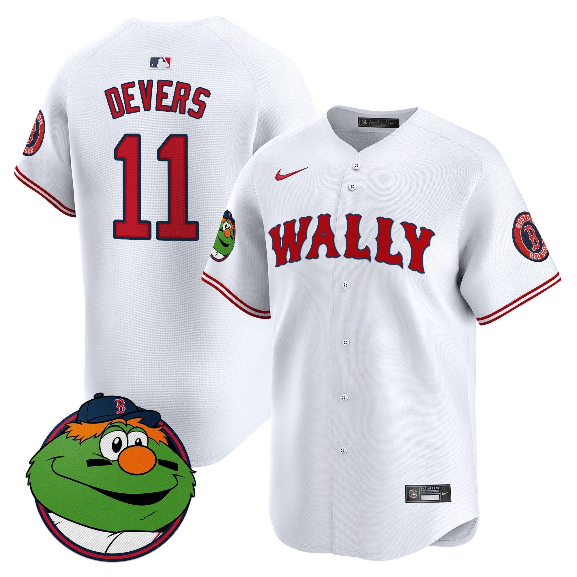 Men's Boston Red Sox Wally Vapor Premier Limited Jersey - All Stitched