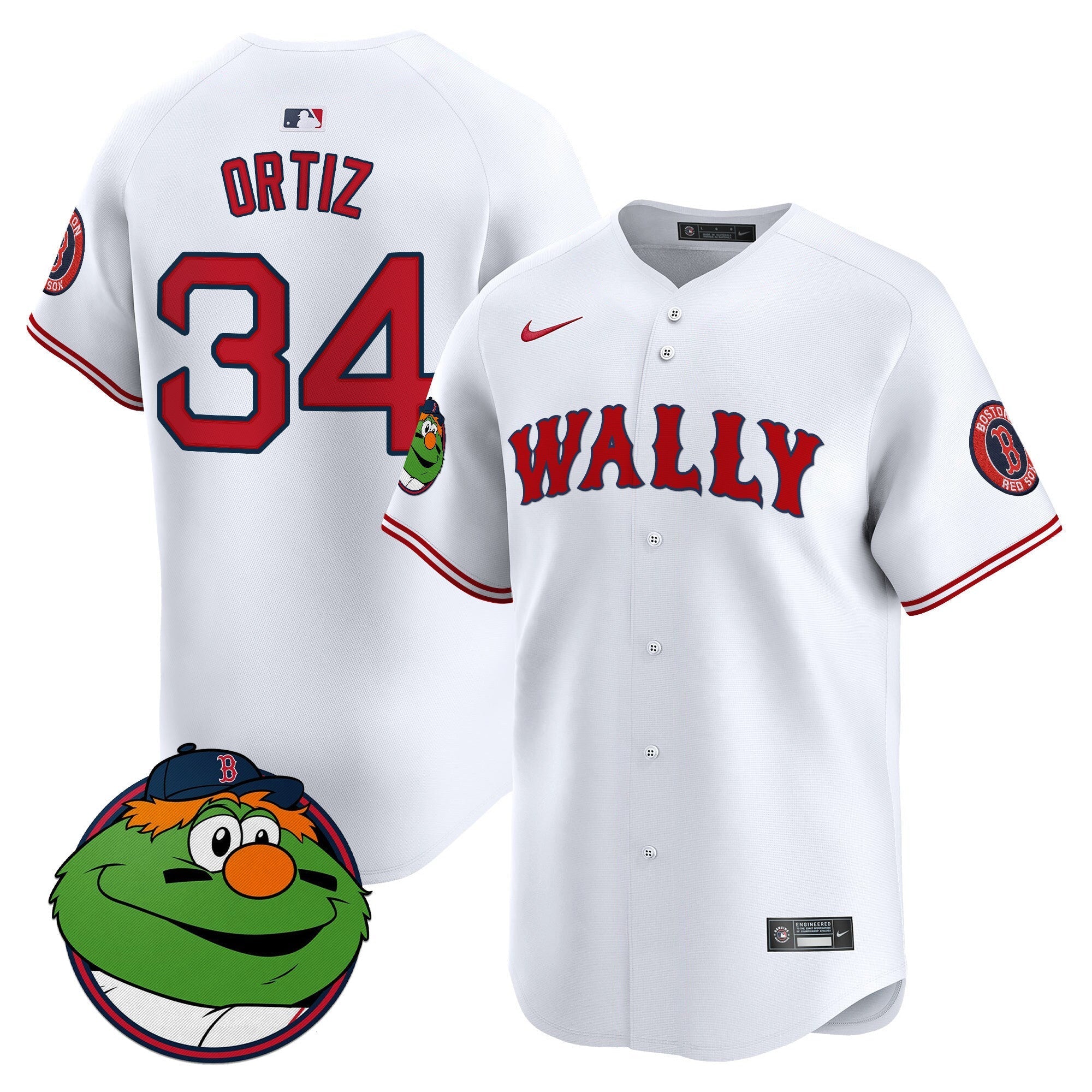 Men's Boston Red Sox Wally Vapor Premier Limited Jersey - All Stitched