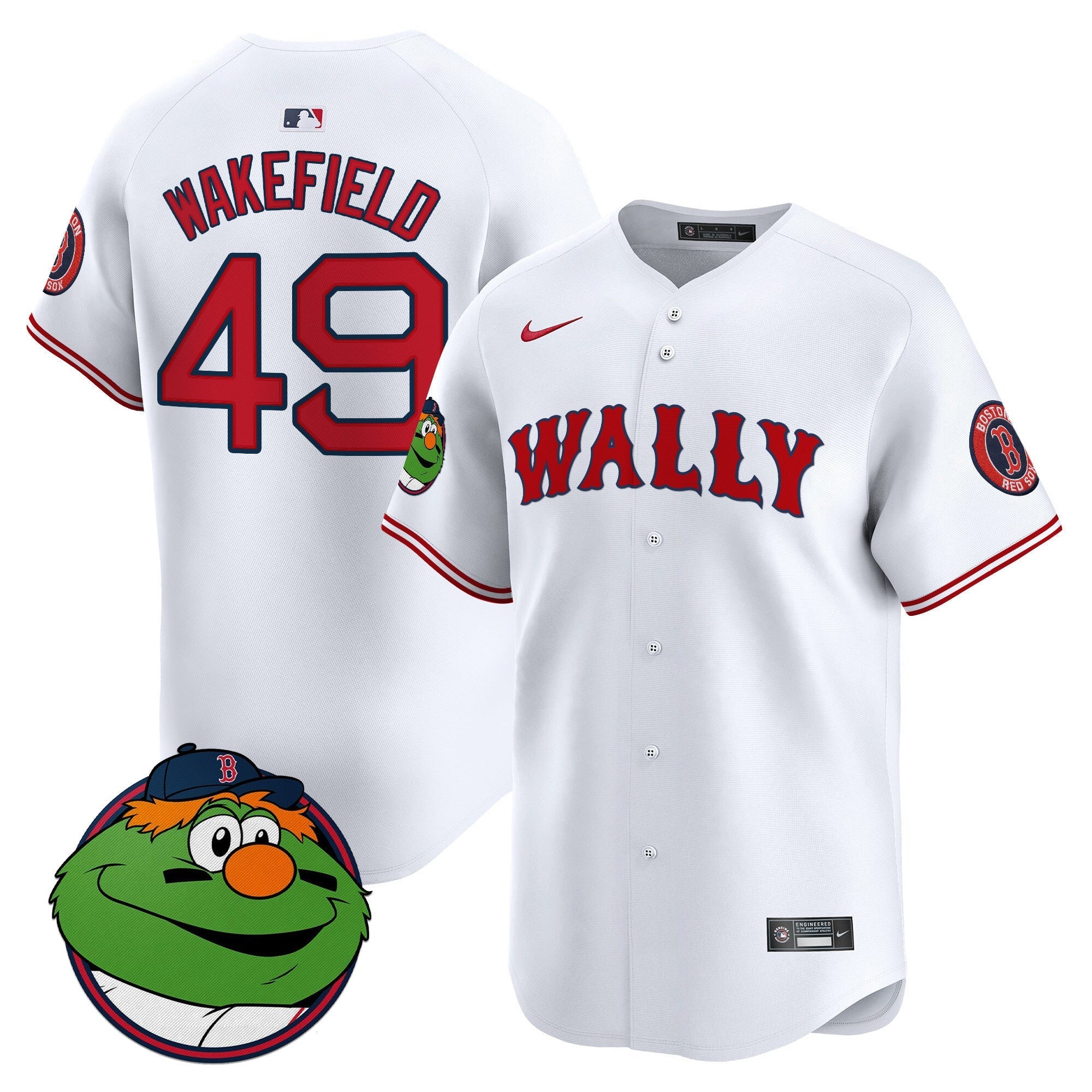 Men's Boston Red Sox Wally Vapor Premier Limited Jersey - All Stitched