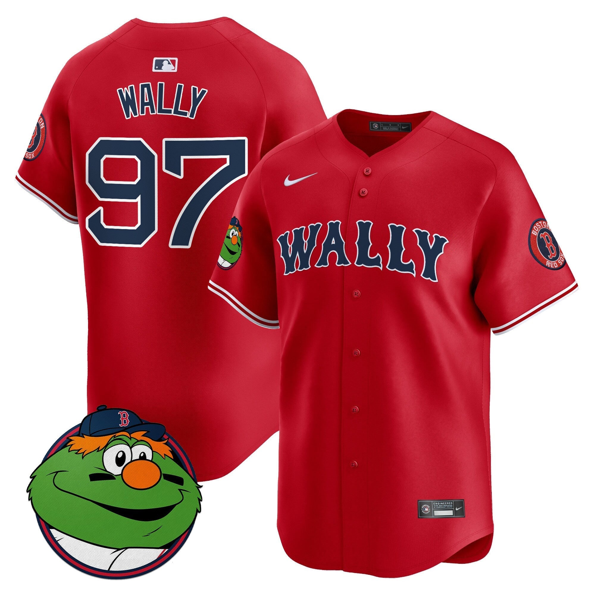Men's Boston Red Sox Wally Vapor Premier Limited Jersey - All Stitched