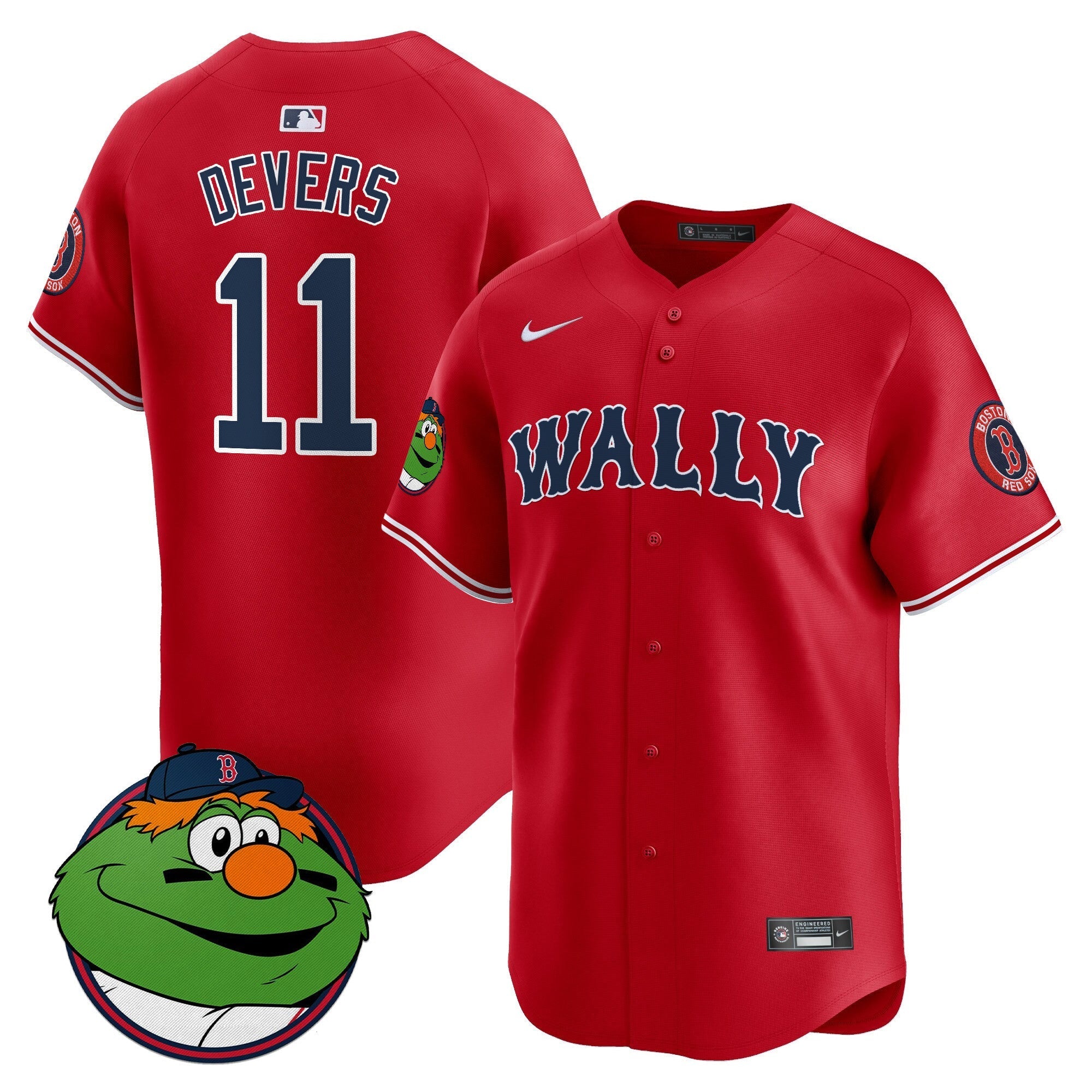 Men's Boston Red Sox Wally Vapor Premier Limited Jersey - All Stitched