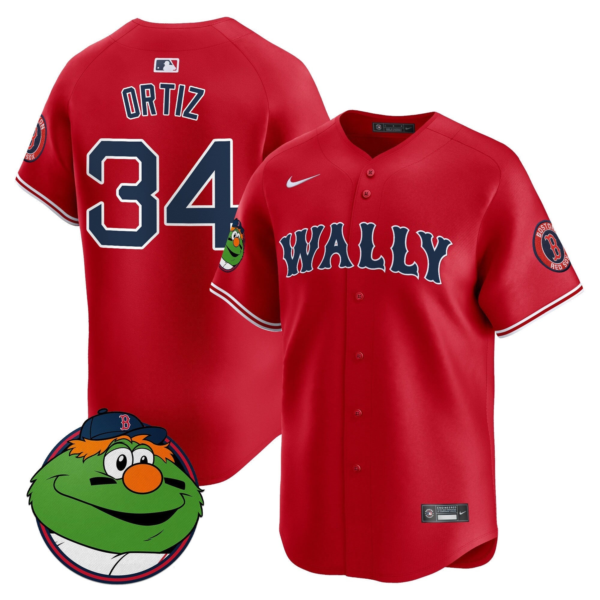 Men's Boston Red Sox Wally Vapor Premier Limited Jersey - All Stitched
