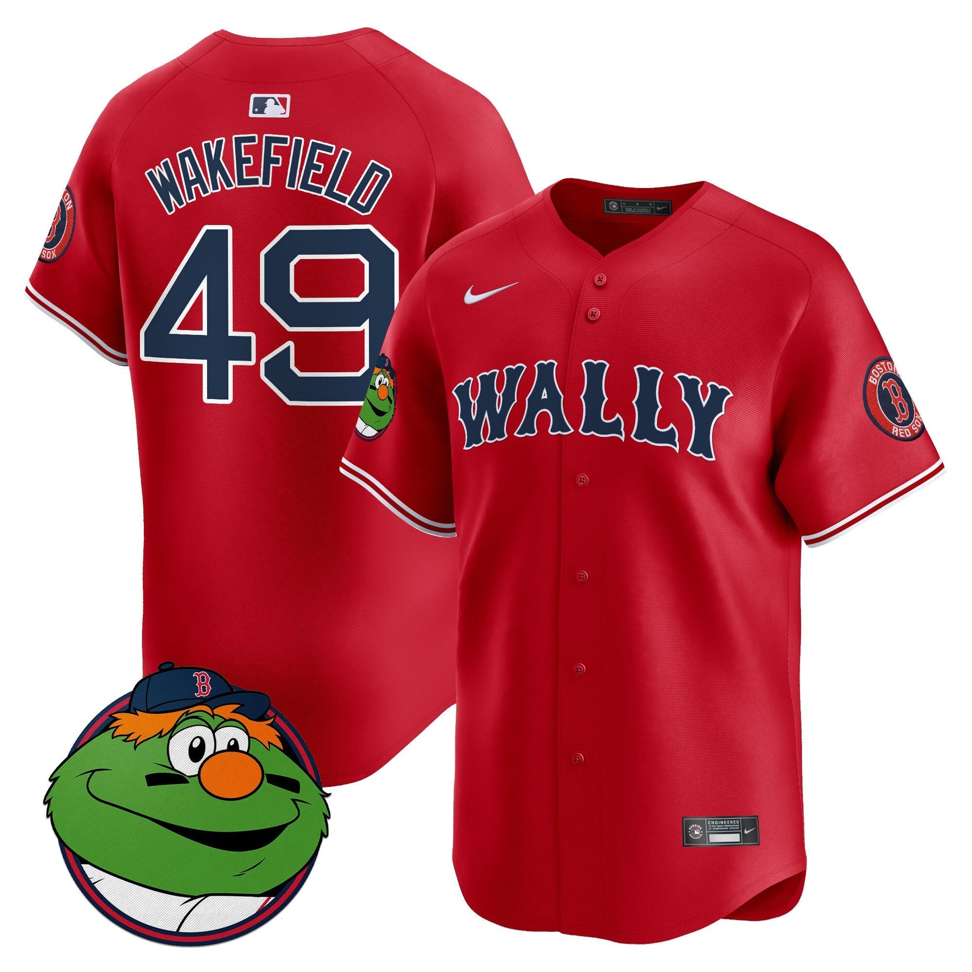 Men's Boston Red Sox Wally Vapor Premier Limited Jersey - All Stitched