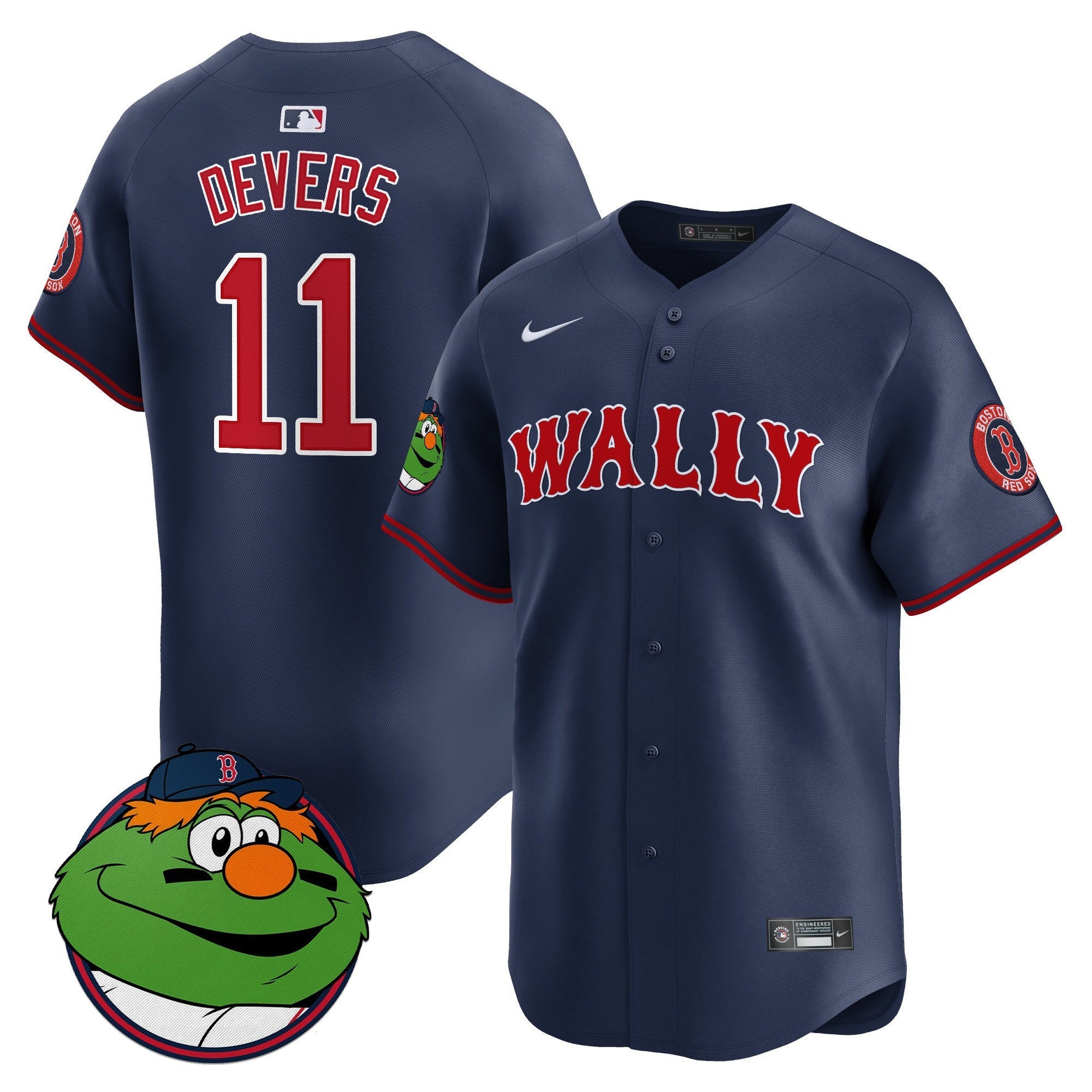Men's Boston Red Sox Wally Vapor Premier Limited Jersey - All Stitched