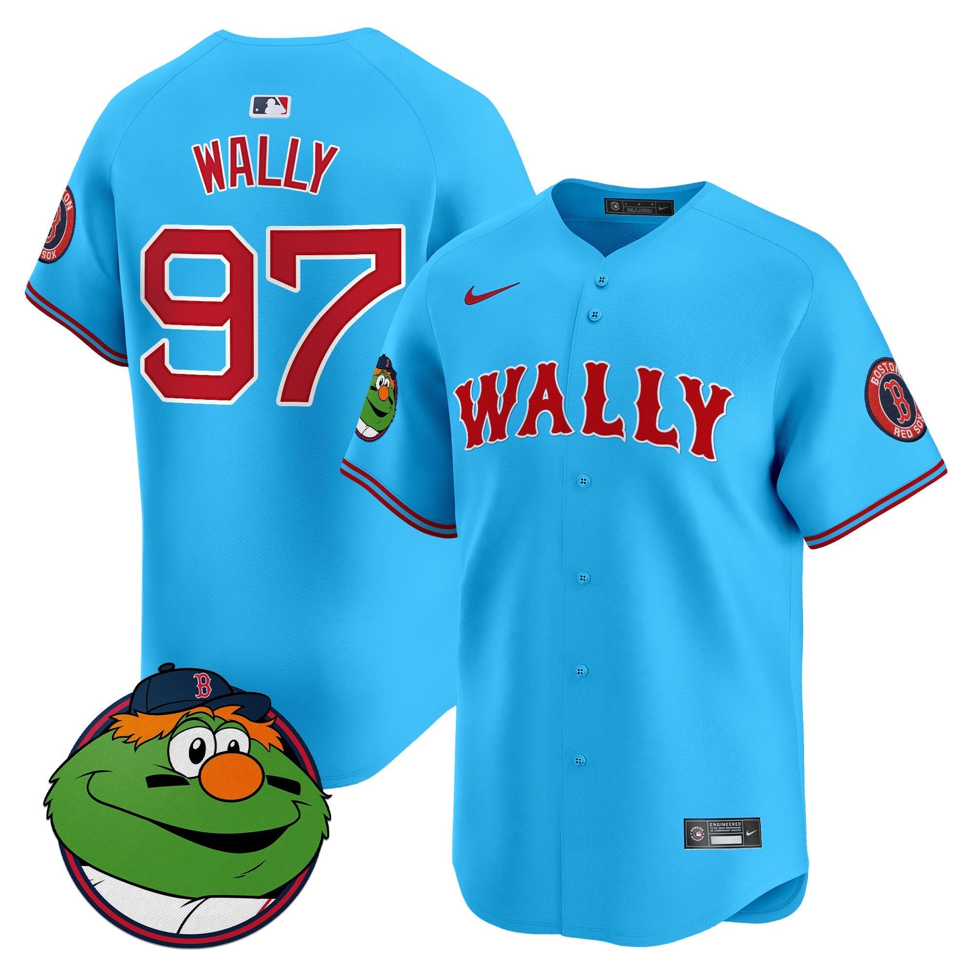 Men's Boston Red Sox Wally Vapor Premier Limited Jersey - All Stitched