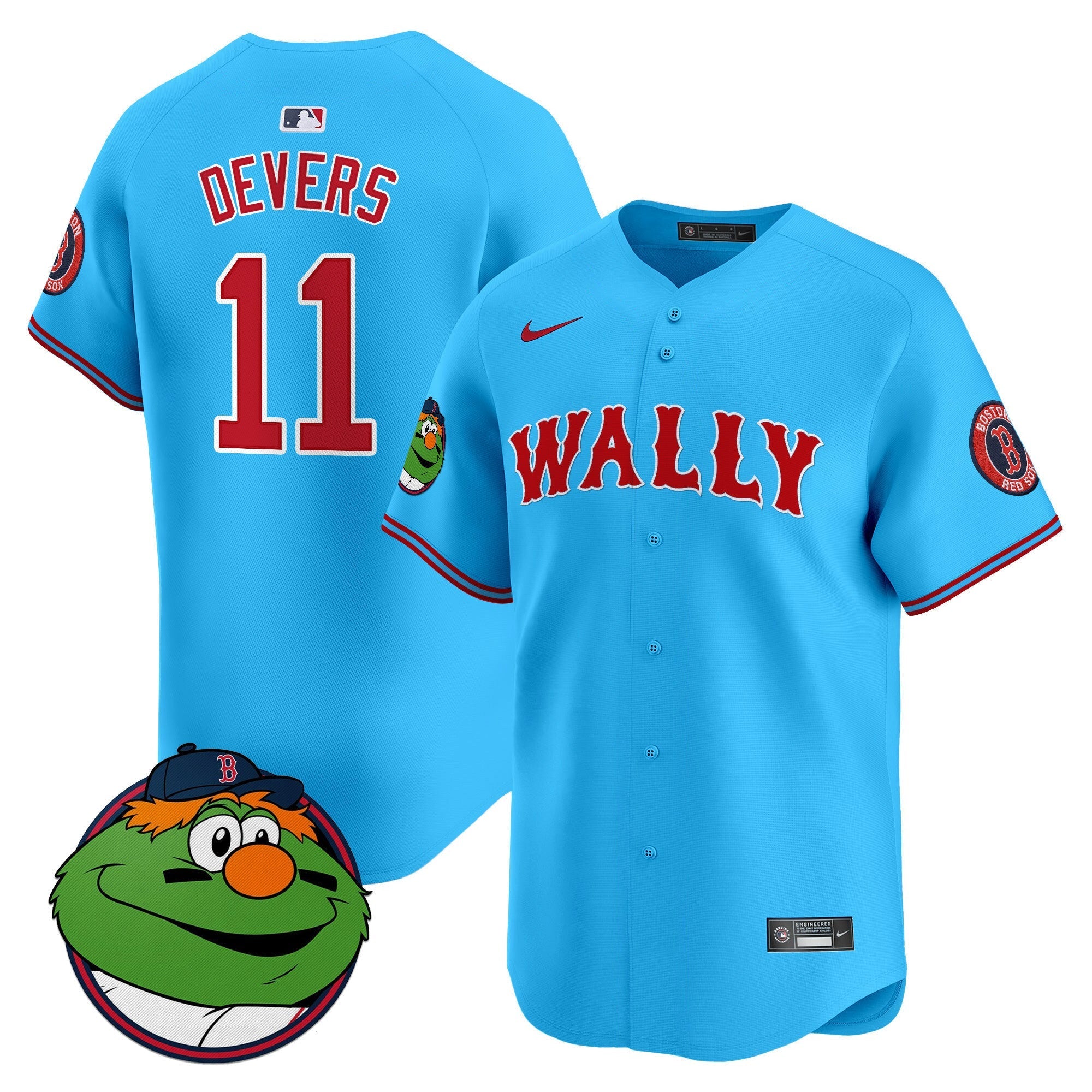 Men's Boston Red Sox Wally Vapor Premier Limited Jersey - All Stitched
