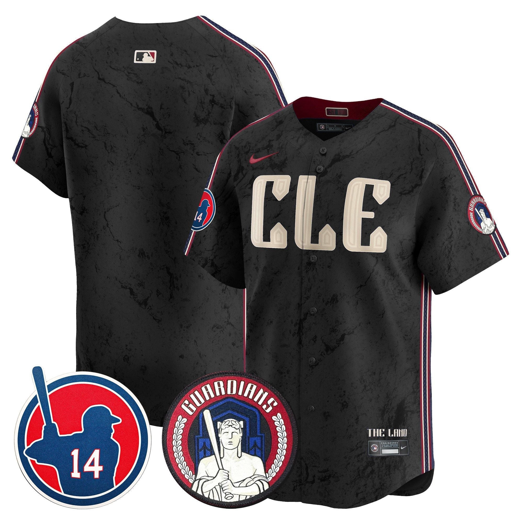 Men's Cleveland Guardians Larry Doby Patch City Connect Vapor Premier Limited Jersey - All Stitched