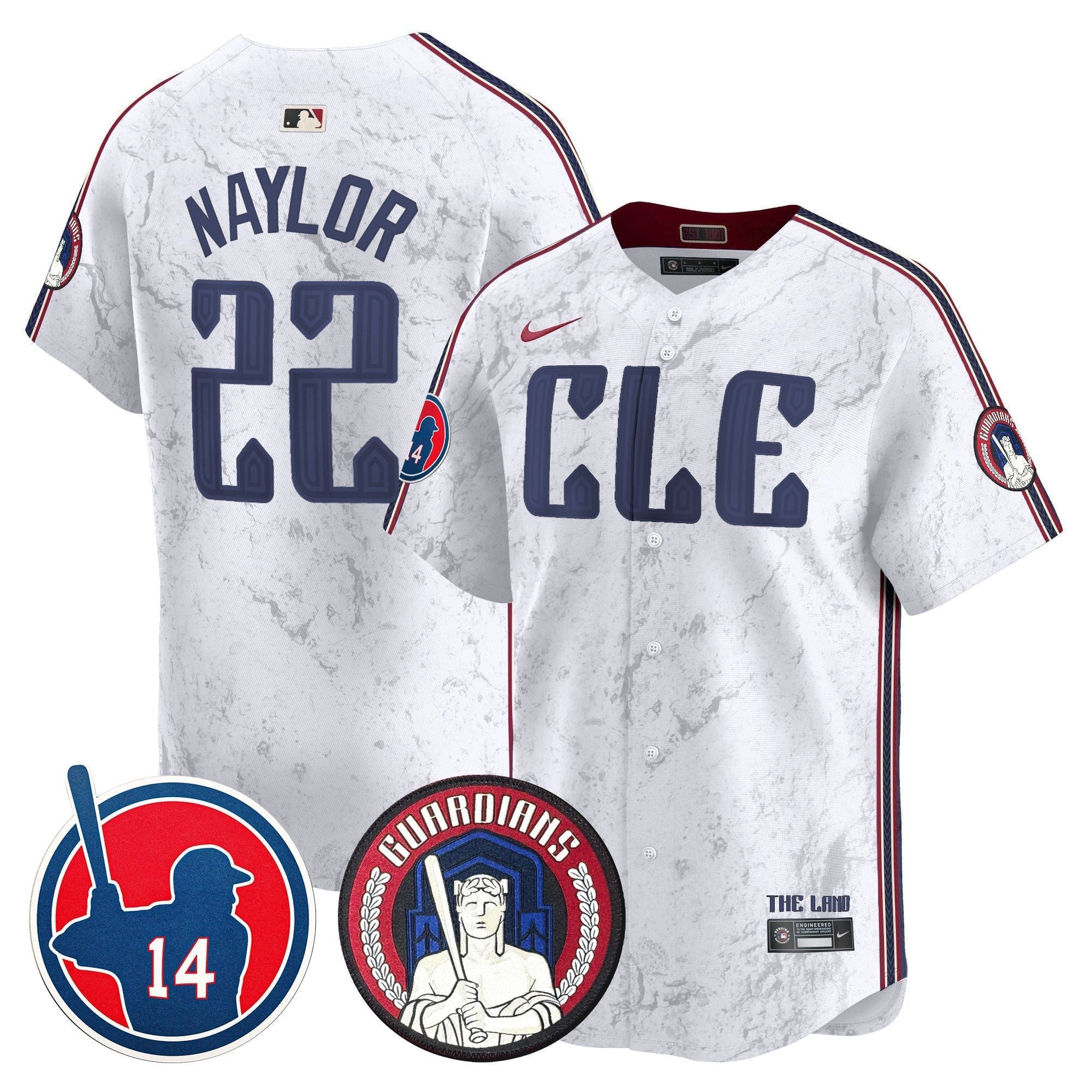Men's Cleveland Guardians Larry Doby Patch City Connect Vapor Premier Limited Jersey - All Stitched