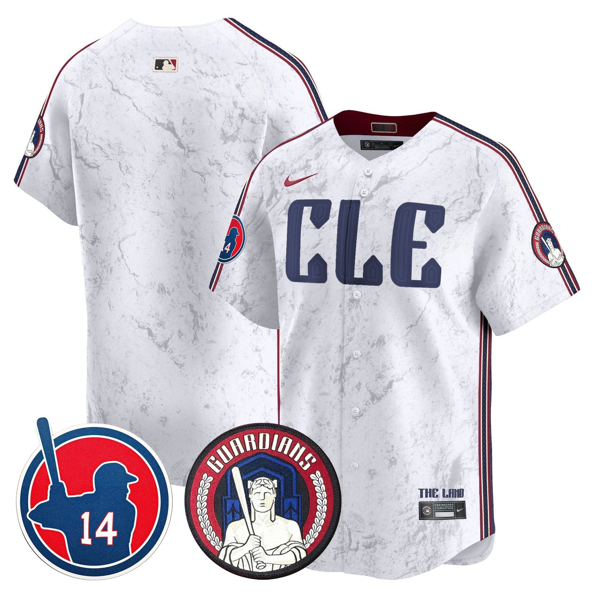 Men's Cleveland Guardians Larry Doby Patch City Connect Vapor Premier Limited Jersey - All Stitched