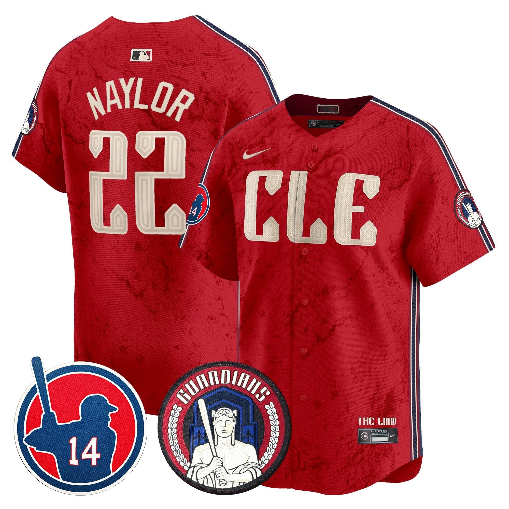 Men's Cleveland Guardians Larry Doby Patch City Connect Vapor Premier Limited Jersey - All Stitched