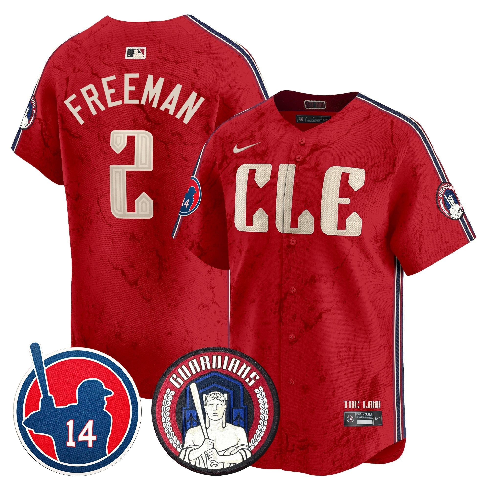 Men's Cleveland Guardians Larry Doby Patch City Connect Vapor Premier Limited Jersey - All Stitched
