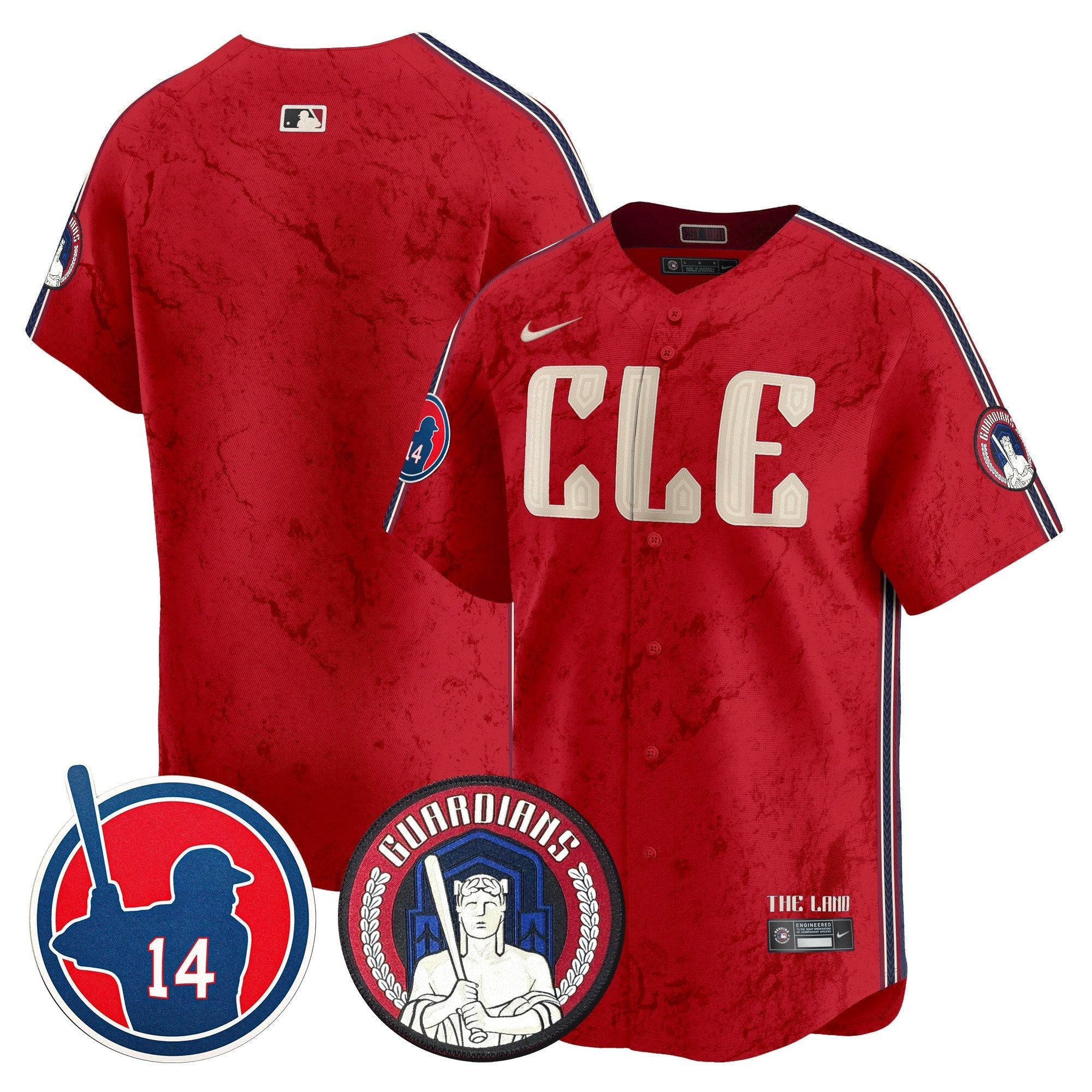 Men's Cleveland Guardians Larry Doby Patch City Connect Vapor Premier Limited Jersey - All Stitched