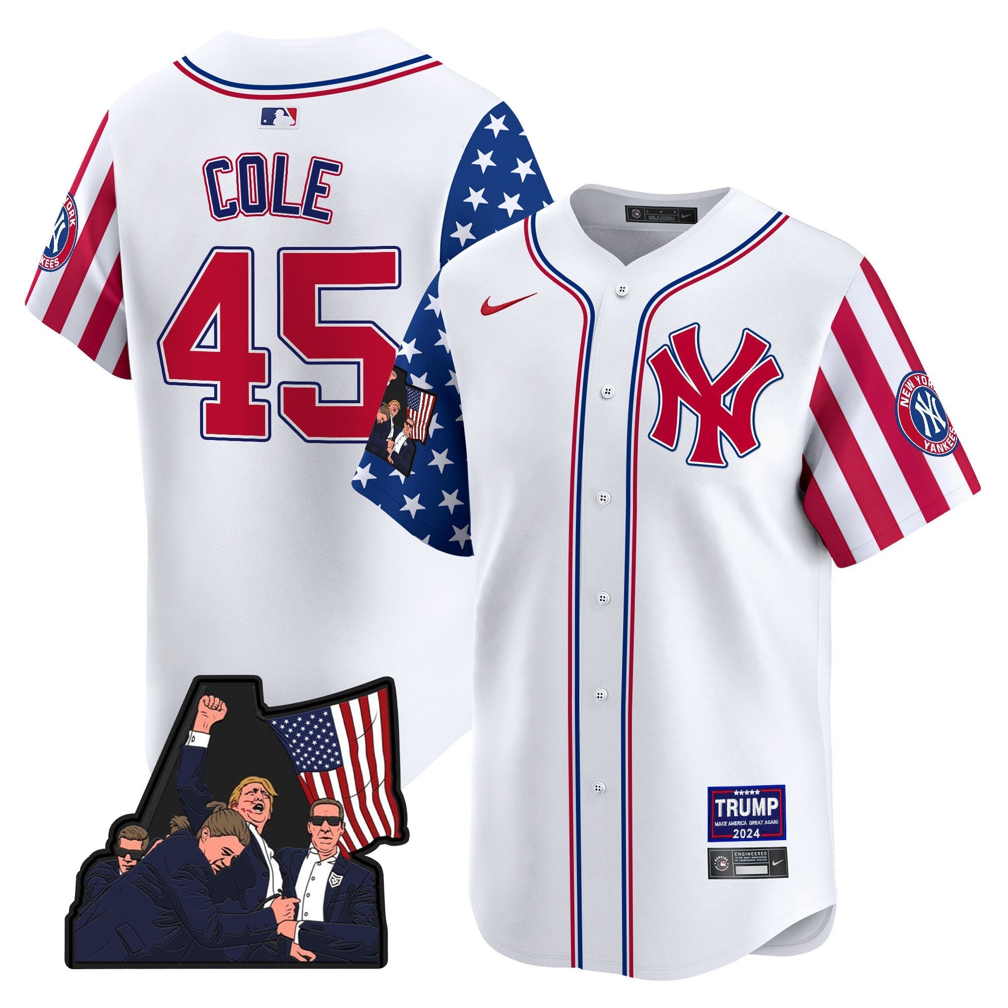 Men's New York Yankees Make American Great Again Vapor Premier Limited Jersey - All Stitched