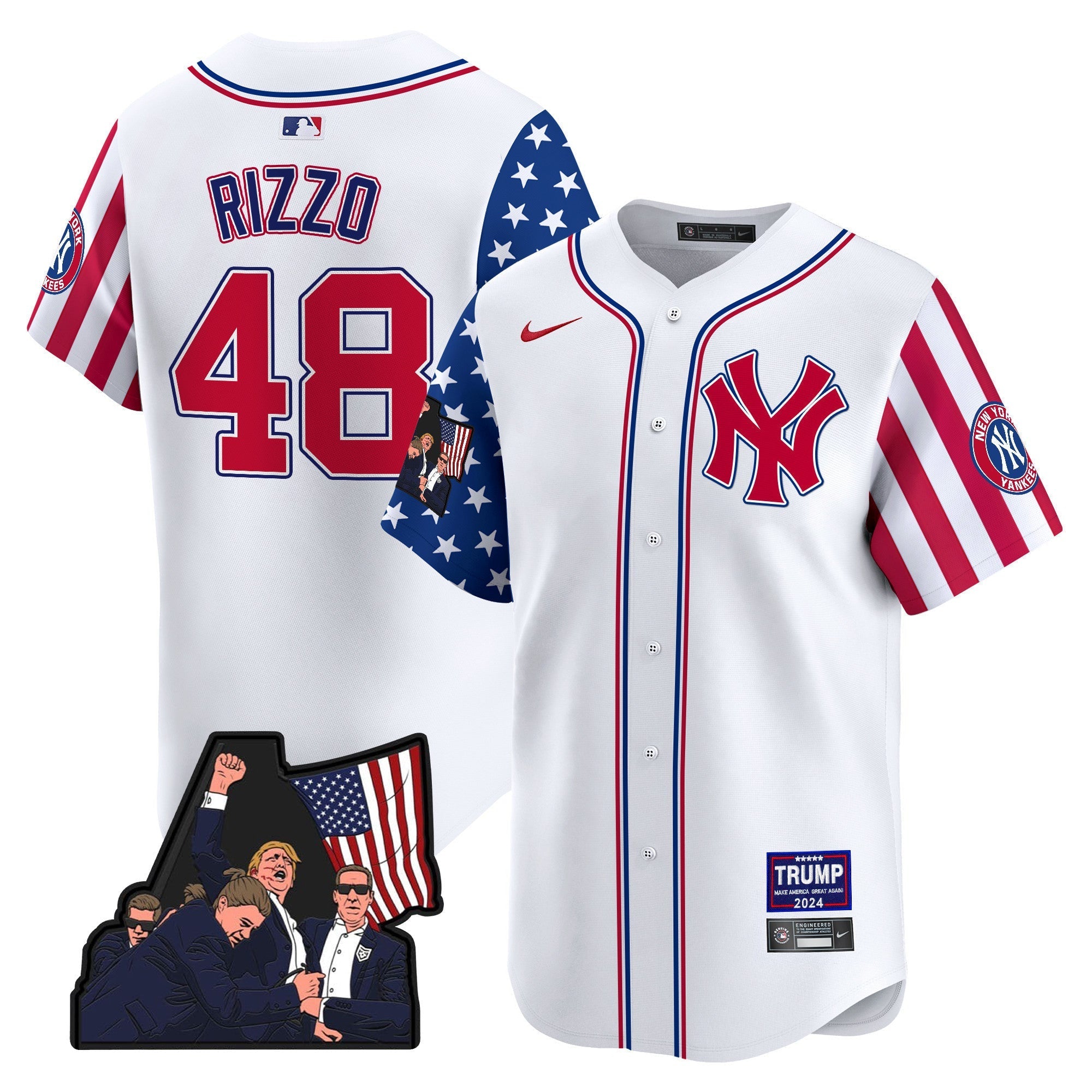 Men's New York Yankees Make American Great Again Vapor Premier Limited Jersey - All Stitched