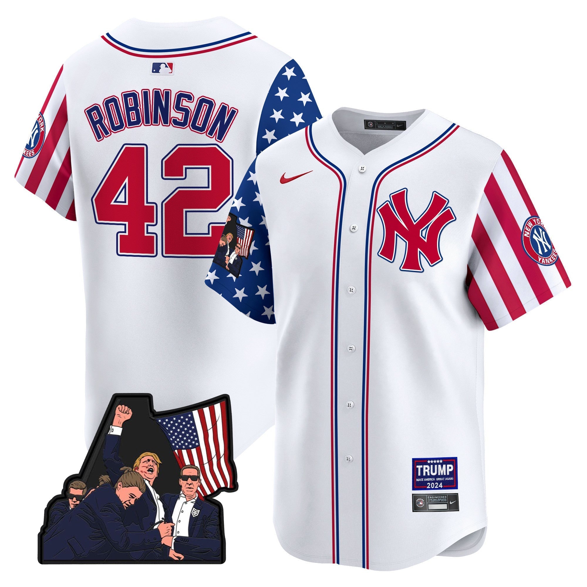 Men's New York Yankees Make American Great Again Vapor Premier Limited Jersey - All Stitched
