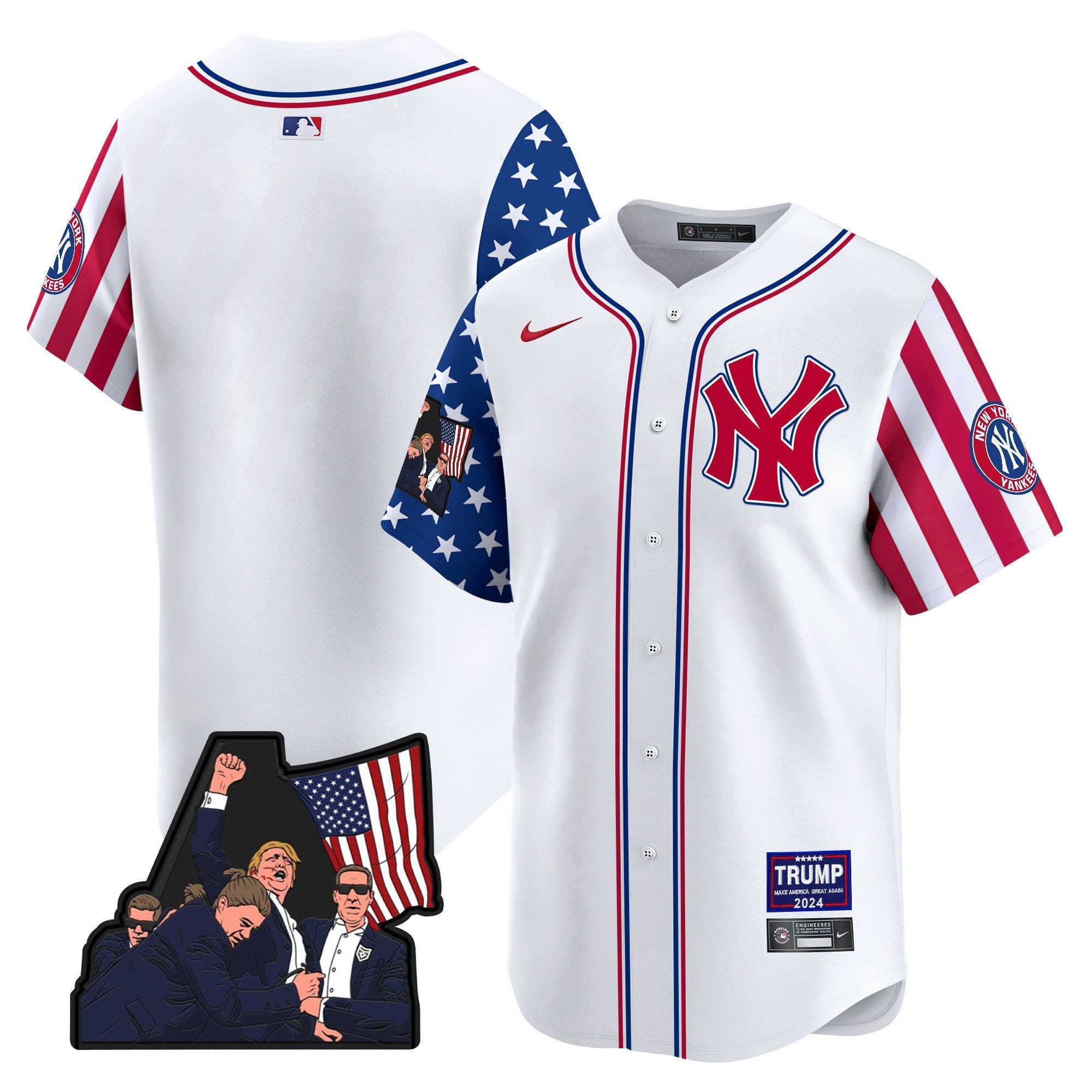 Men's New York Yankees Make American Great Again Vapor Premier Limited Jersey - All Stitched