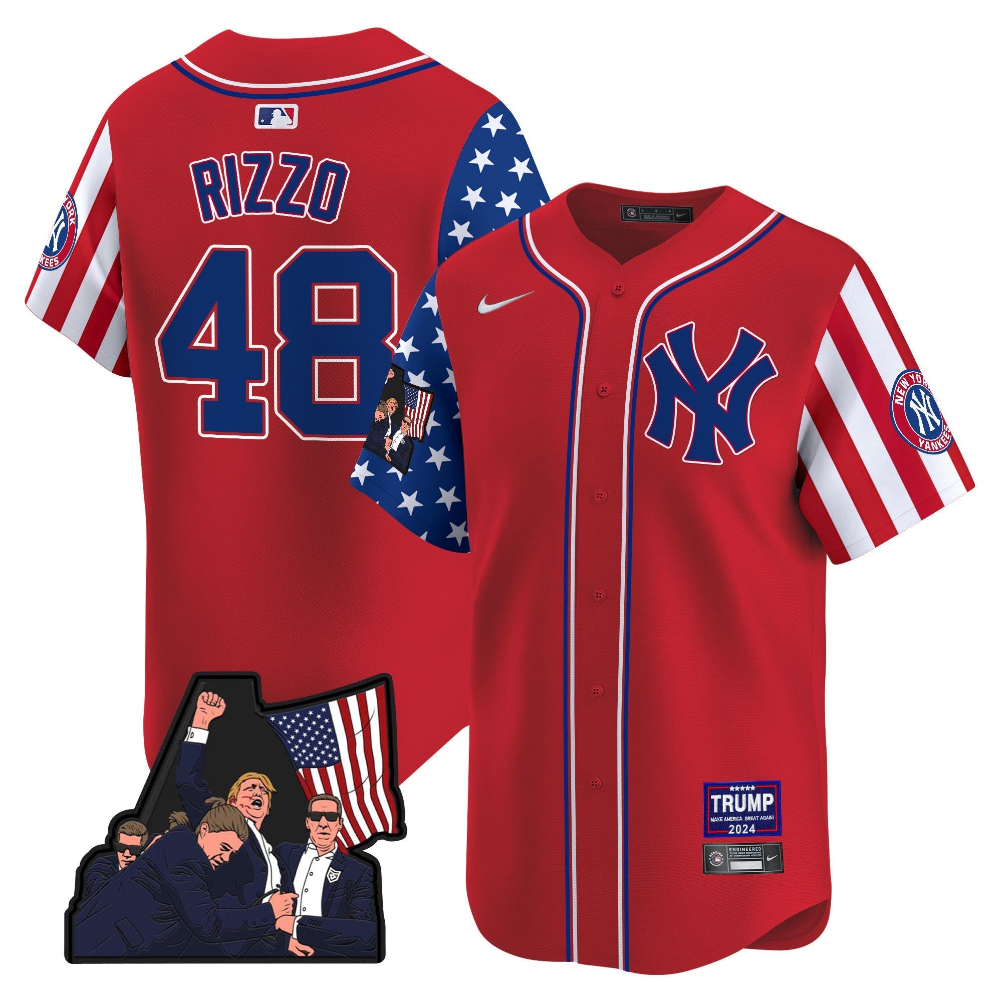 Men's New York Yankees Make American Great Again Vapor Premier Limited Jersey - All Stitched