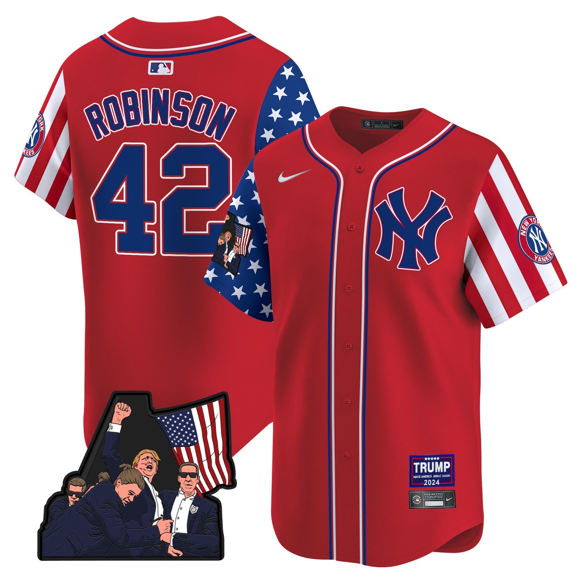 Men's New York Yankees Make American Great Again Vapor Premier Limited Jersey - All Stitched