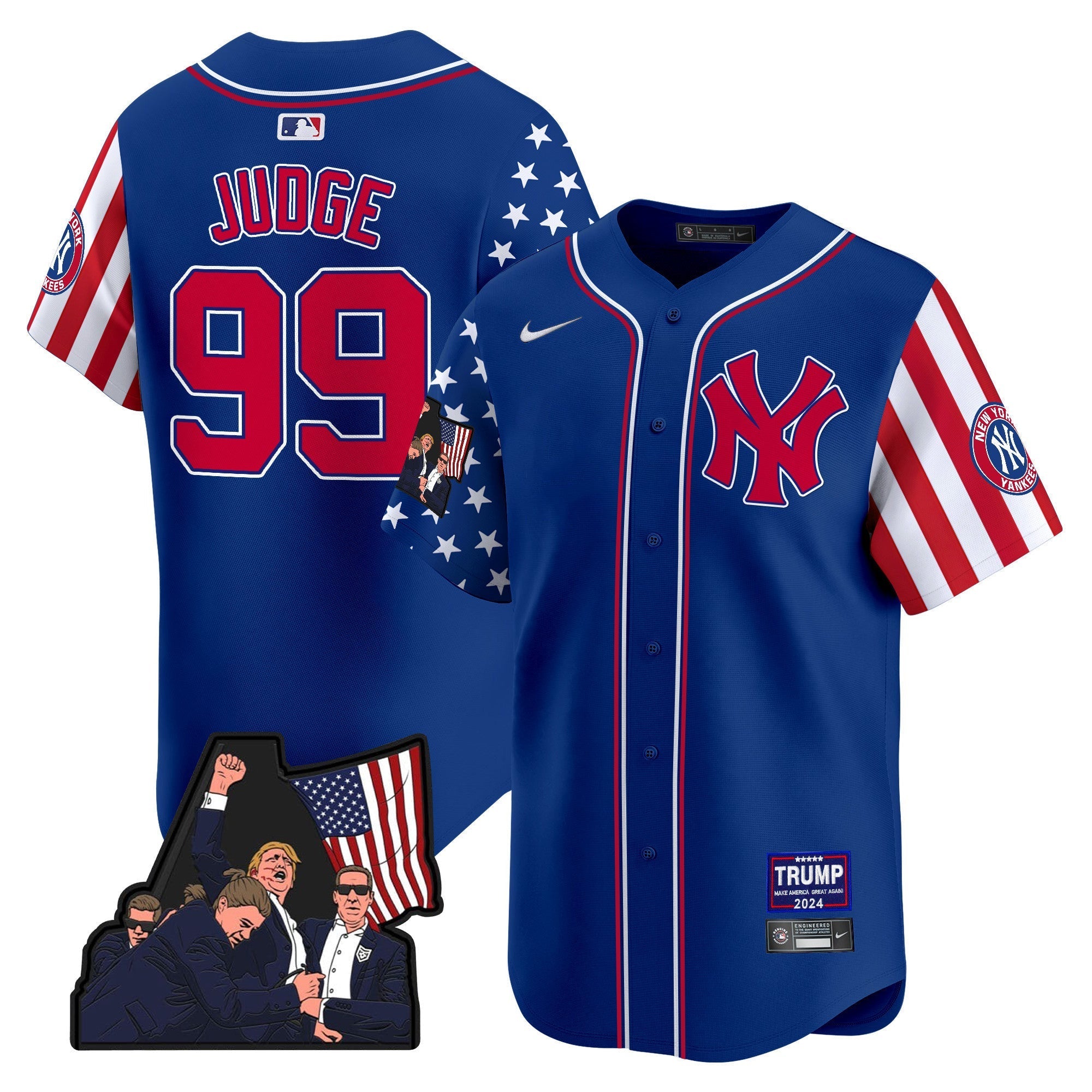 Men's New York Yankees Make American Great Again Vapor Premier Limited Jersey - All Stitched