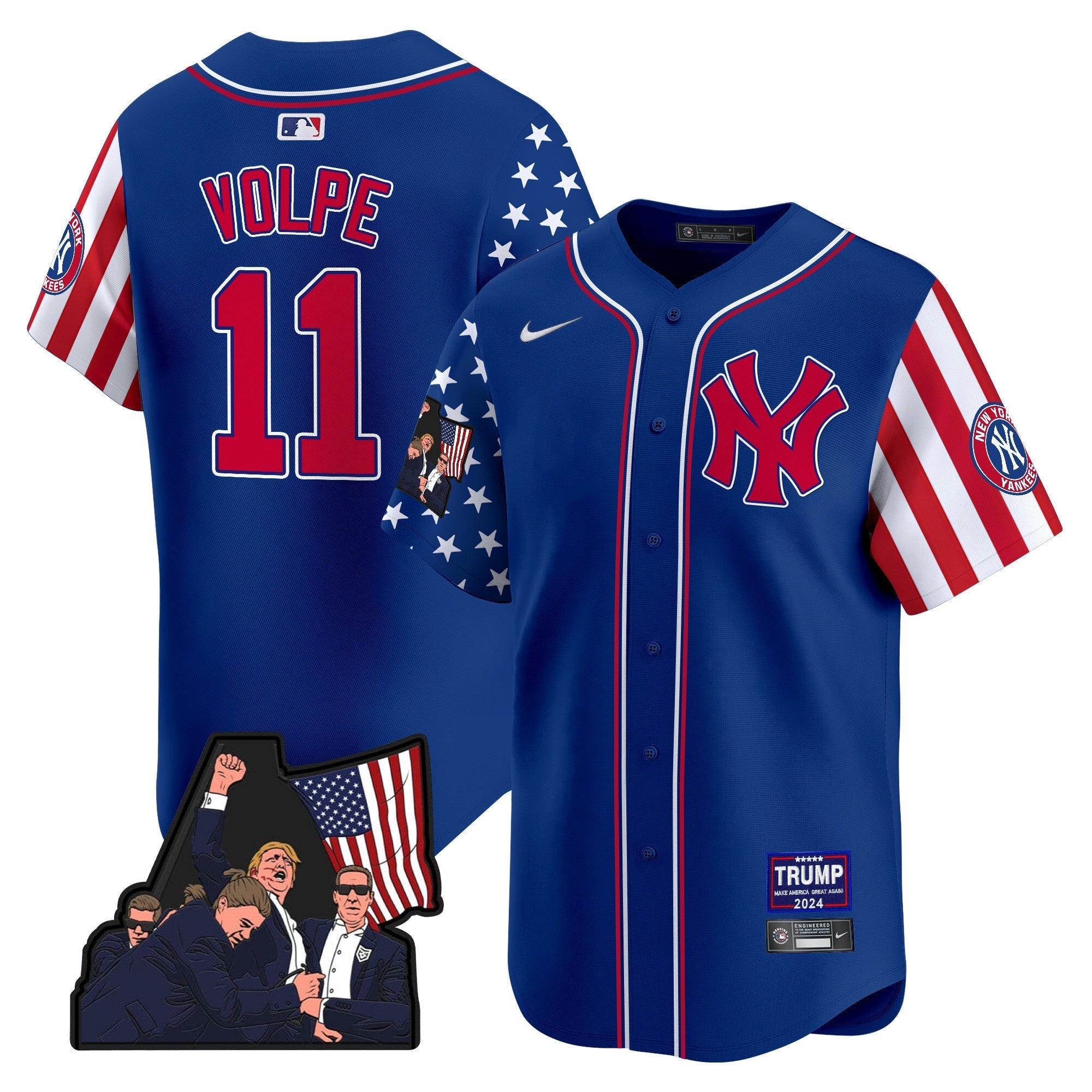 Men's New York Yankees Make American Great Again Vapor Premier Limited Jersey - All Stitched