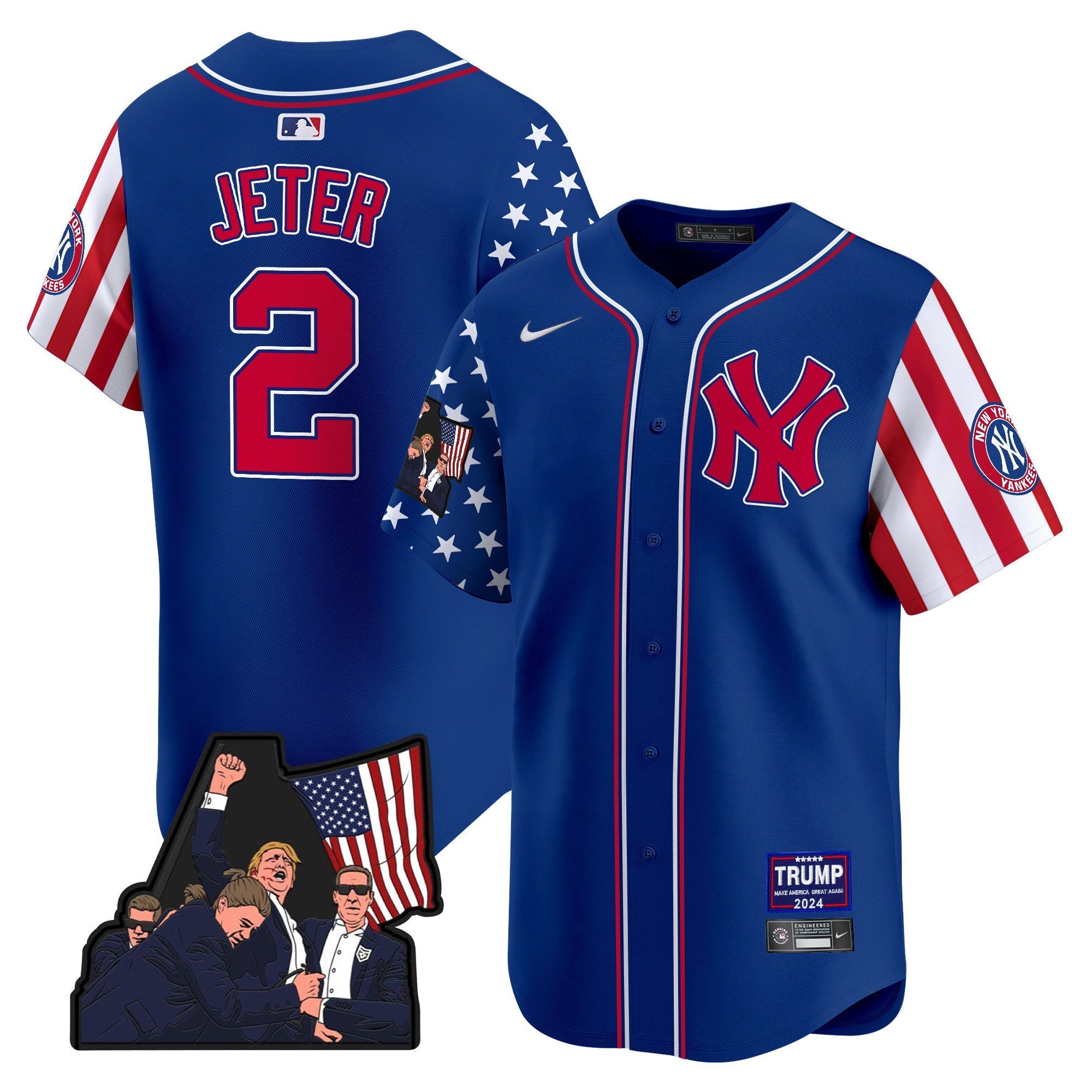 Men's New York Yankees Make American Great Again Vapor Premier Limited Jersey - All Stitched
