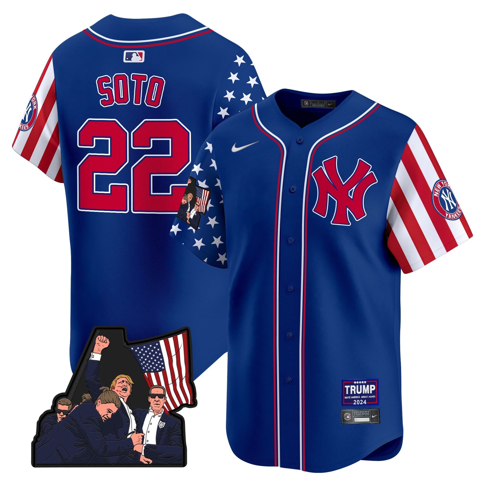 Men's New York Yankees Make American Great Again Vapor Premier Limited Jersey - All Stitched