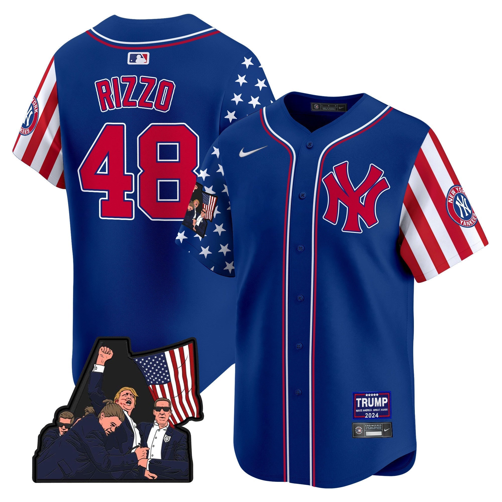 Men's New York Yankees Make American Great Again Vapor Premier Limited Jersey - All Stitched