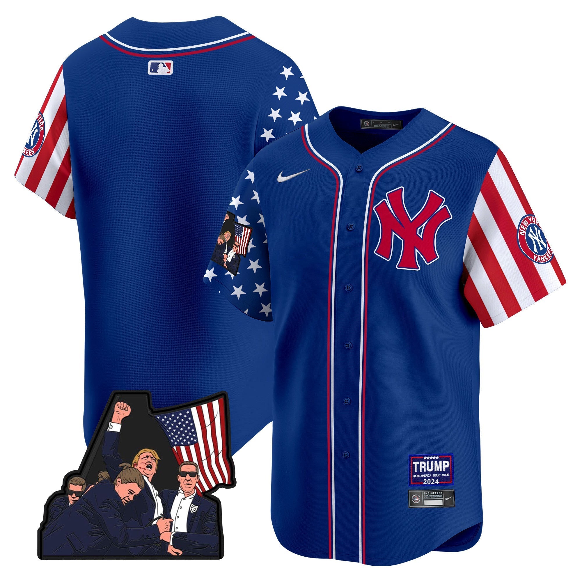 Men's New York Yankees Make American Great Again Vapor Premier Limited Jersey - All Stitched