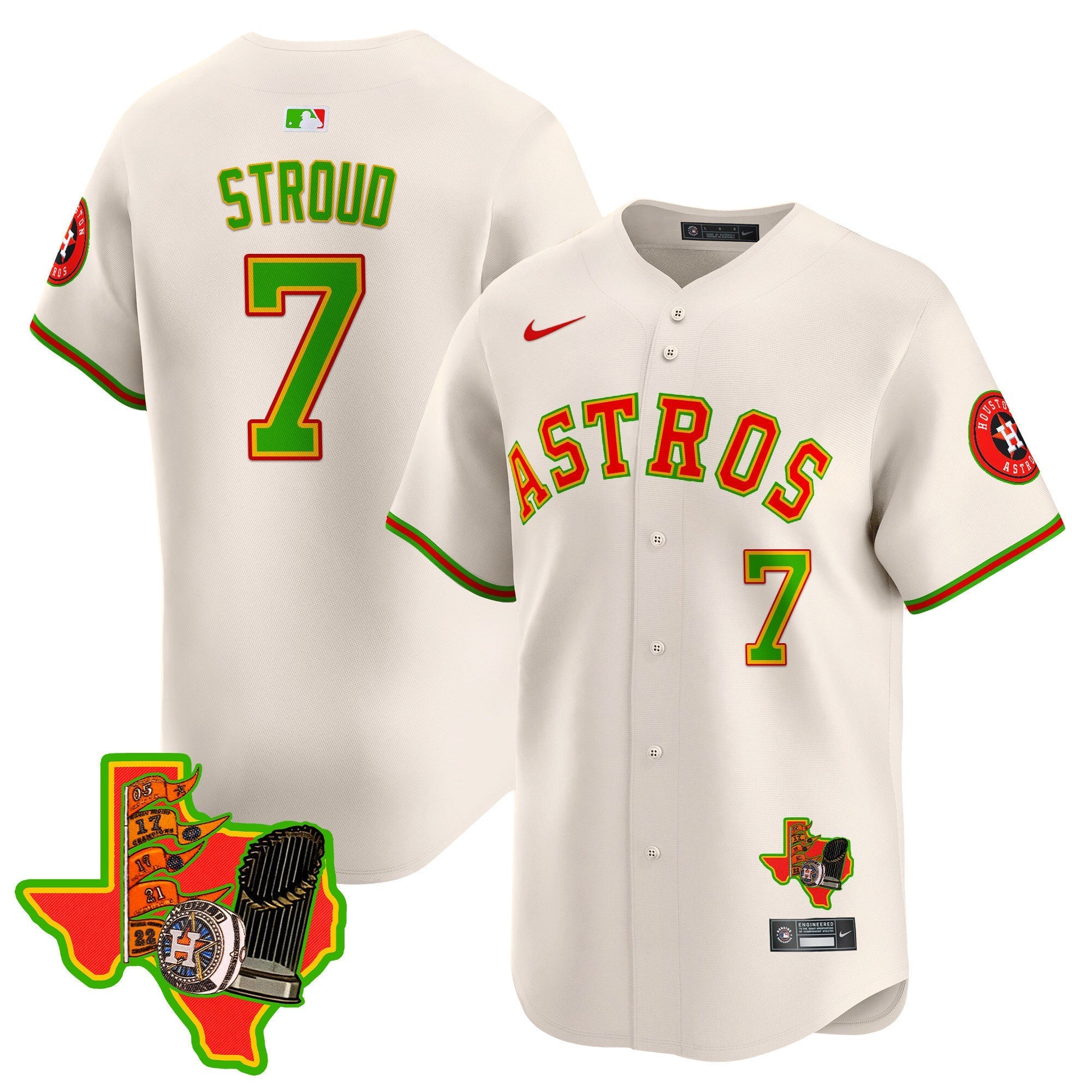 Men's Astros The Loteria Vapor Premier Limited Jersey - All Stitched