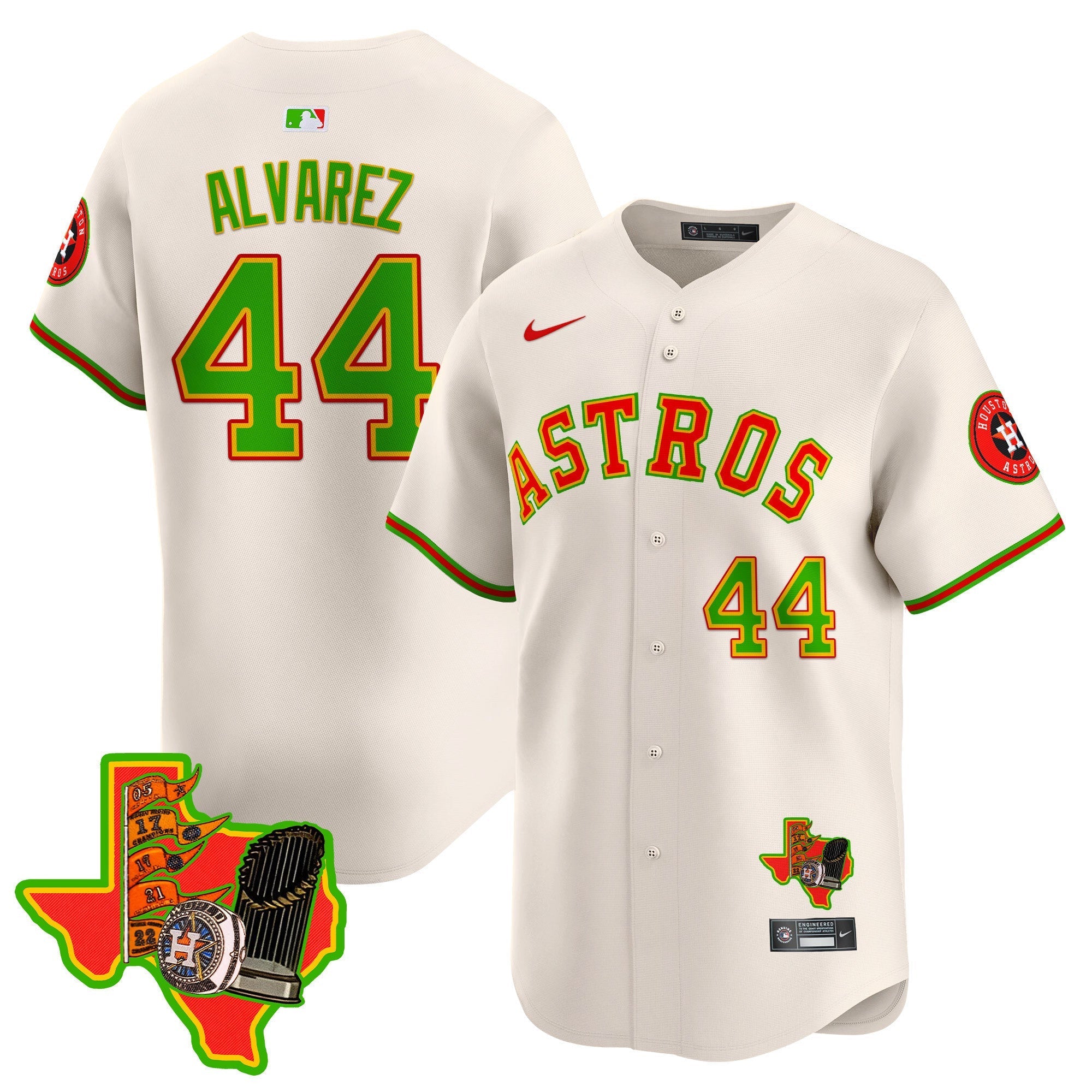 Men's Astros The Loteria Vapor Premier Limited Jersey - All Stitched