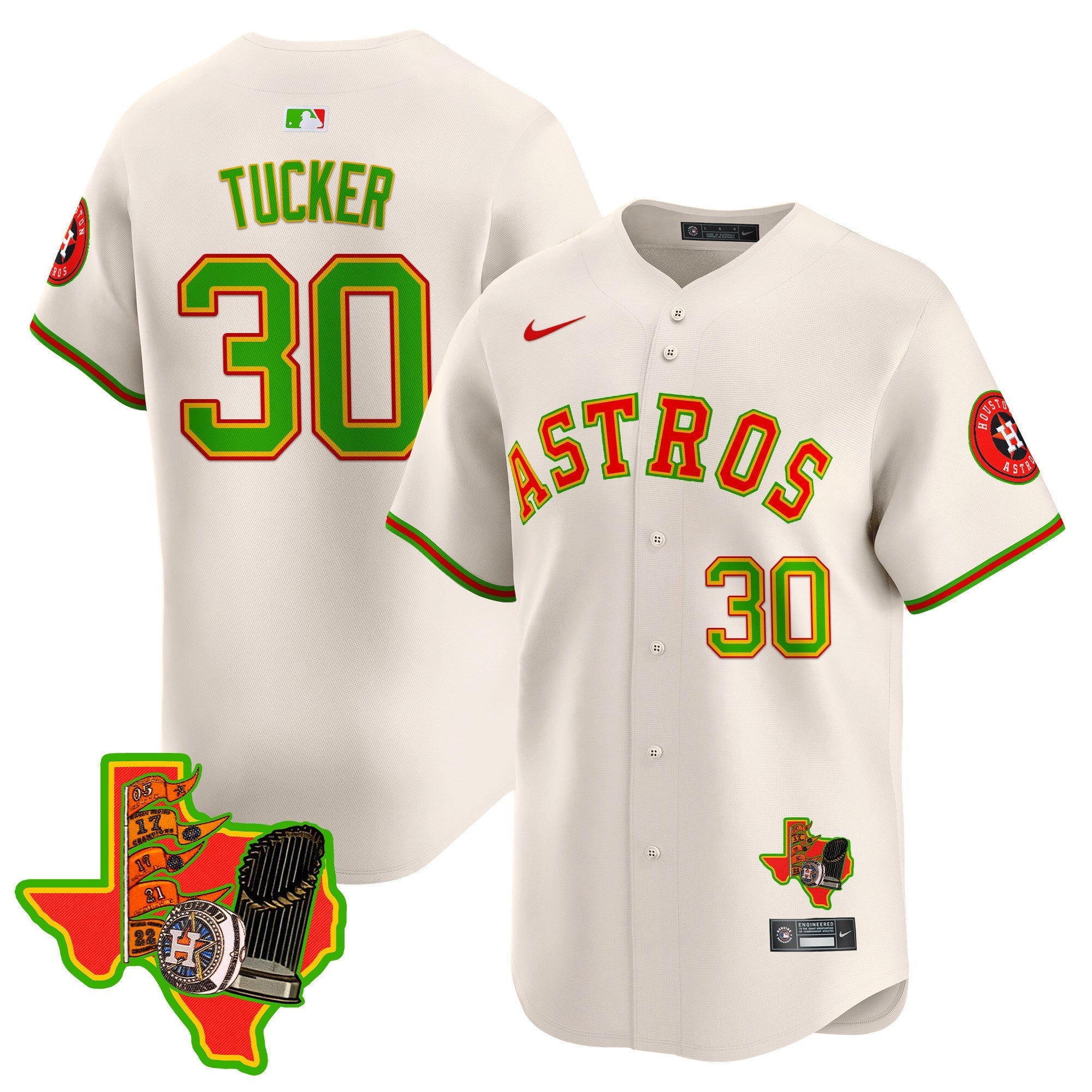 Men's Astros The Loteria Vapor Premier Limited Jersey - All Stitched