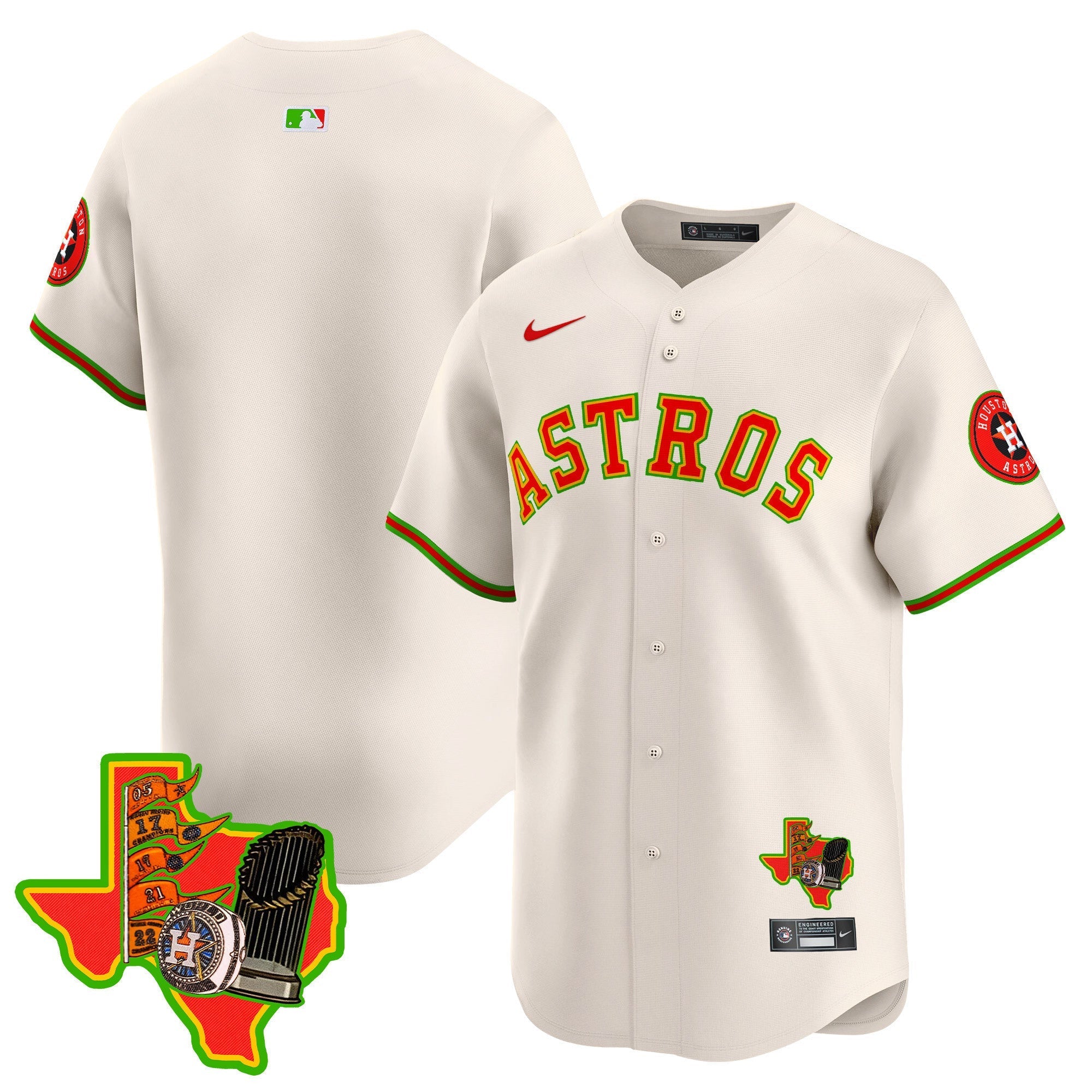 Men's Astros The Loteria Vapor Premier Limited Jersey - All Stitched
