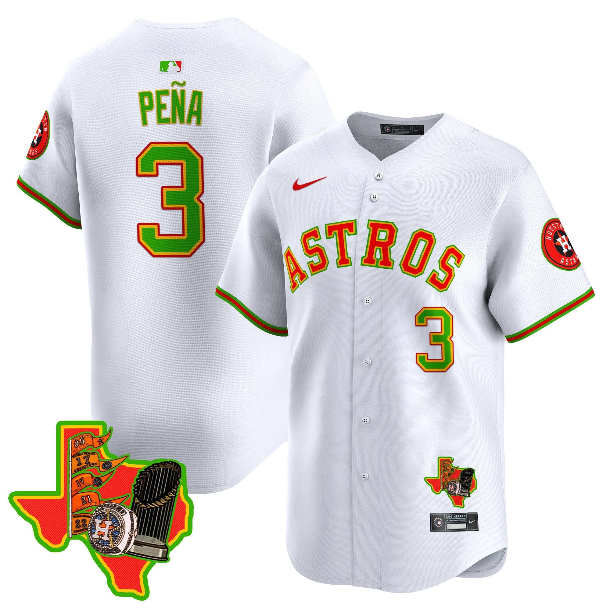 Men's Astros The Loteria Vapor Premier Limited Jersey - All Stitched