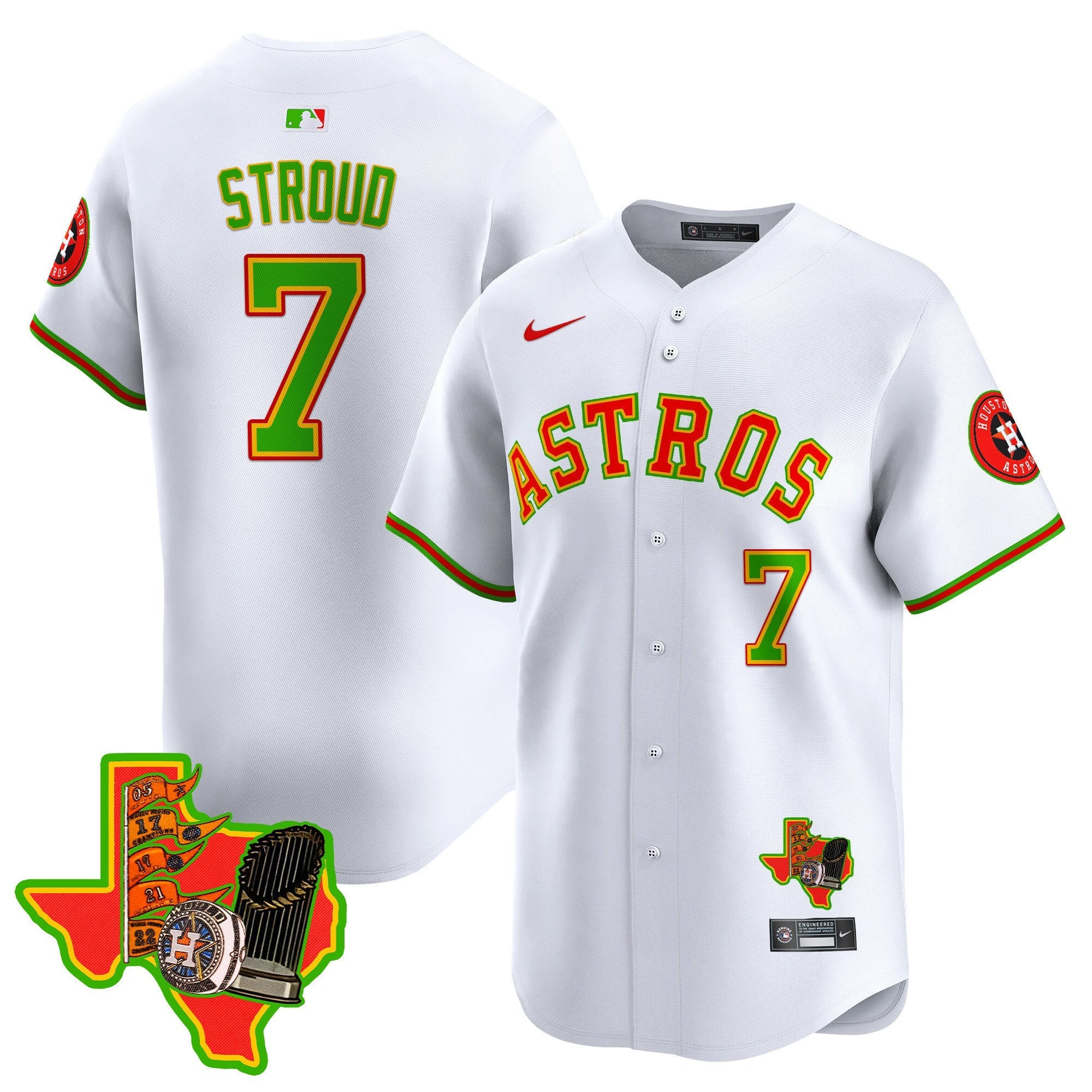 Men's Astros The Loteria Vapor Premier Limited Jersey - All Stitched