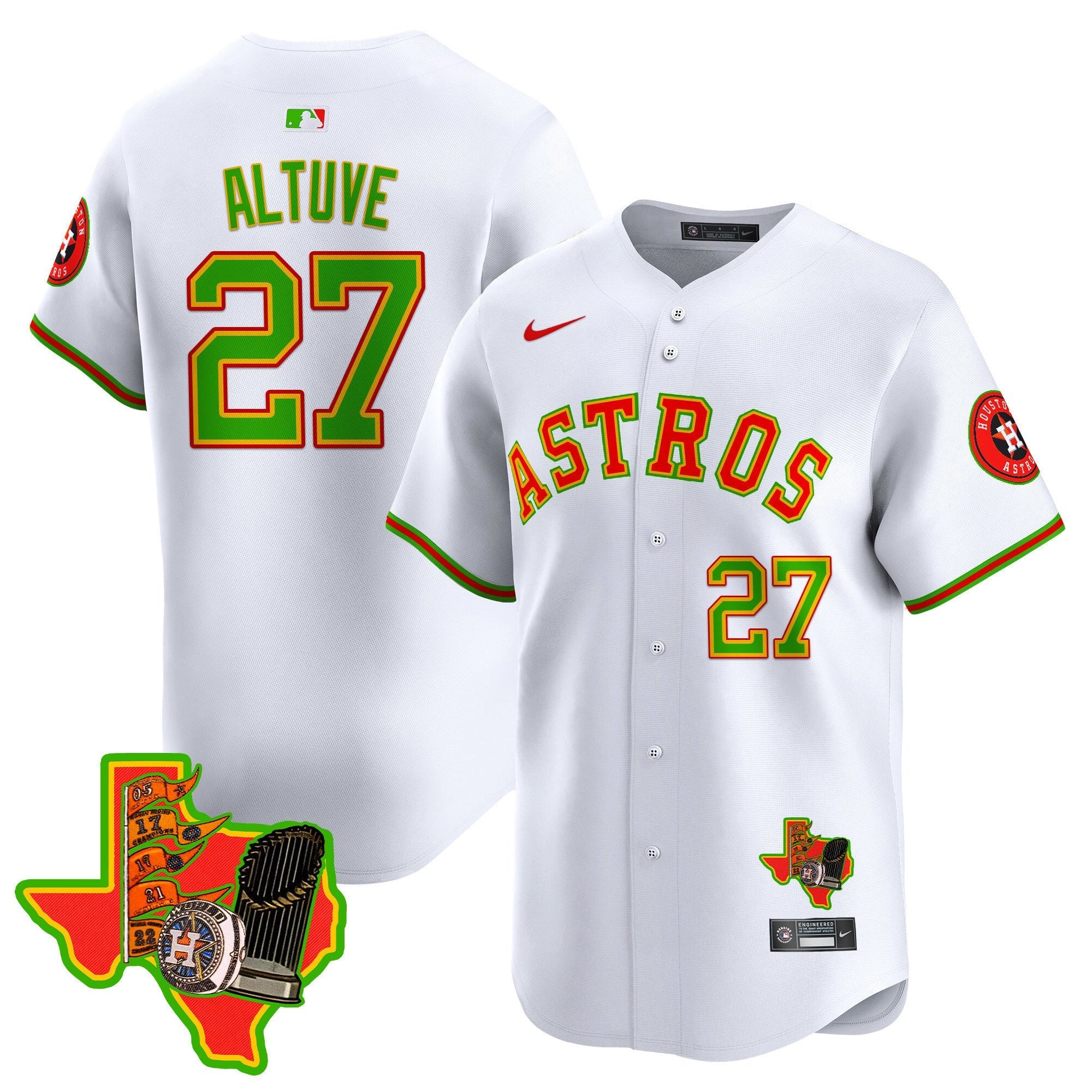 Men's Astros The Loteria Vapor Premier Limited Jersey - All Stitched