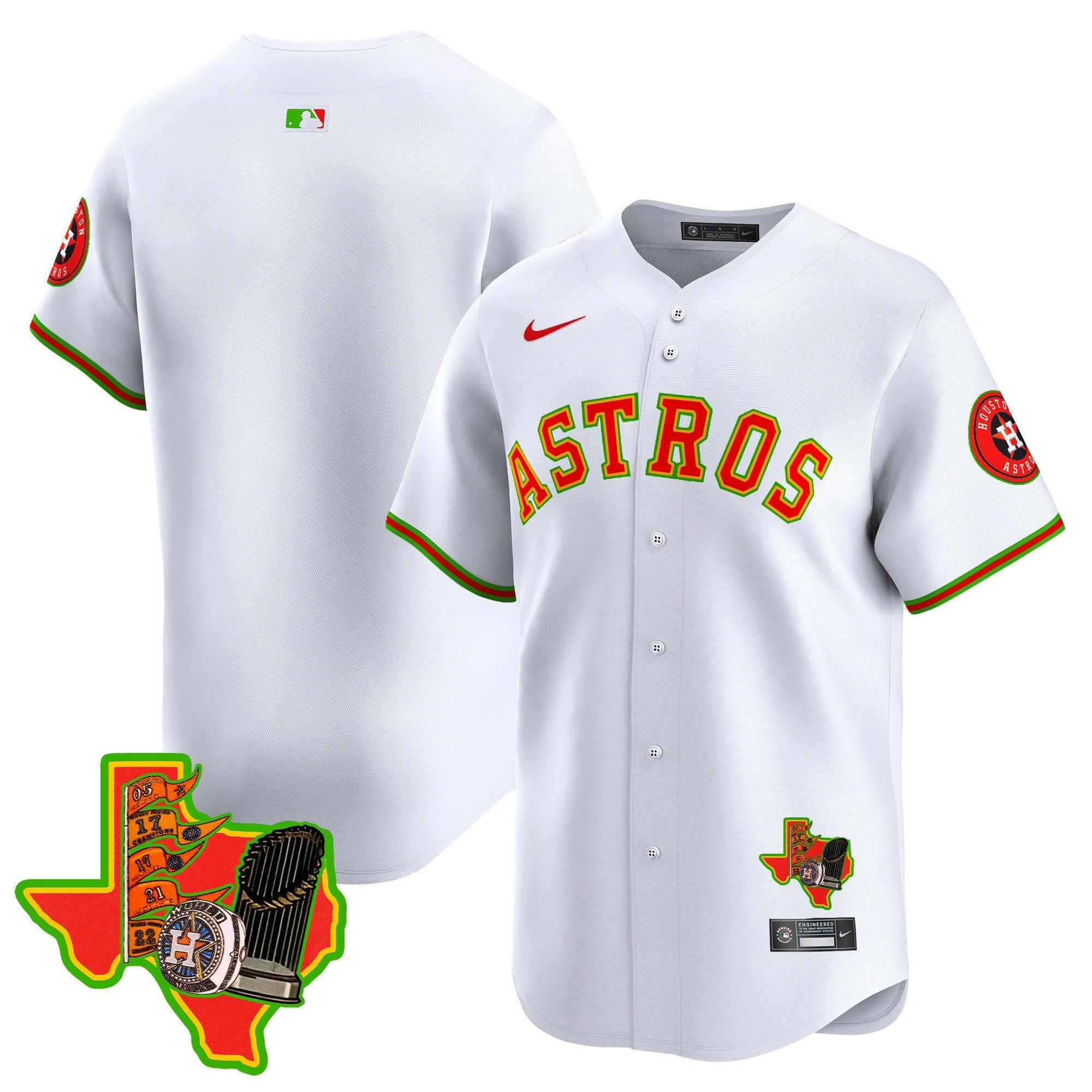 Men's Astros The Loteria Vapor Premier Limited Jersey - All Stitched