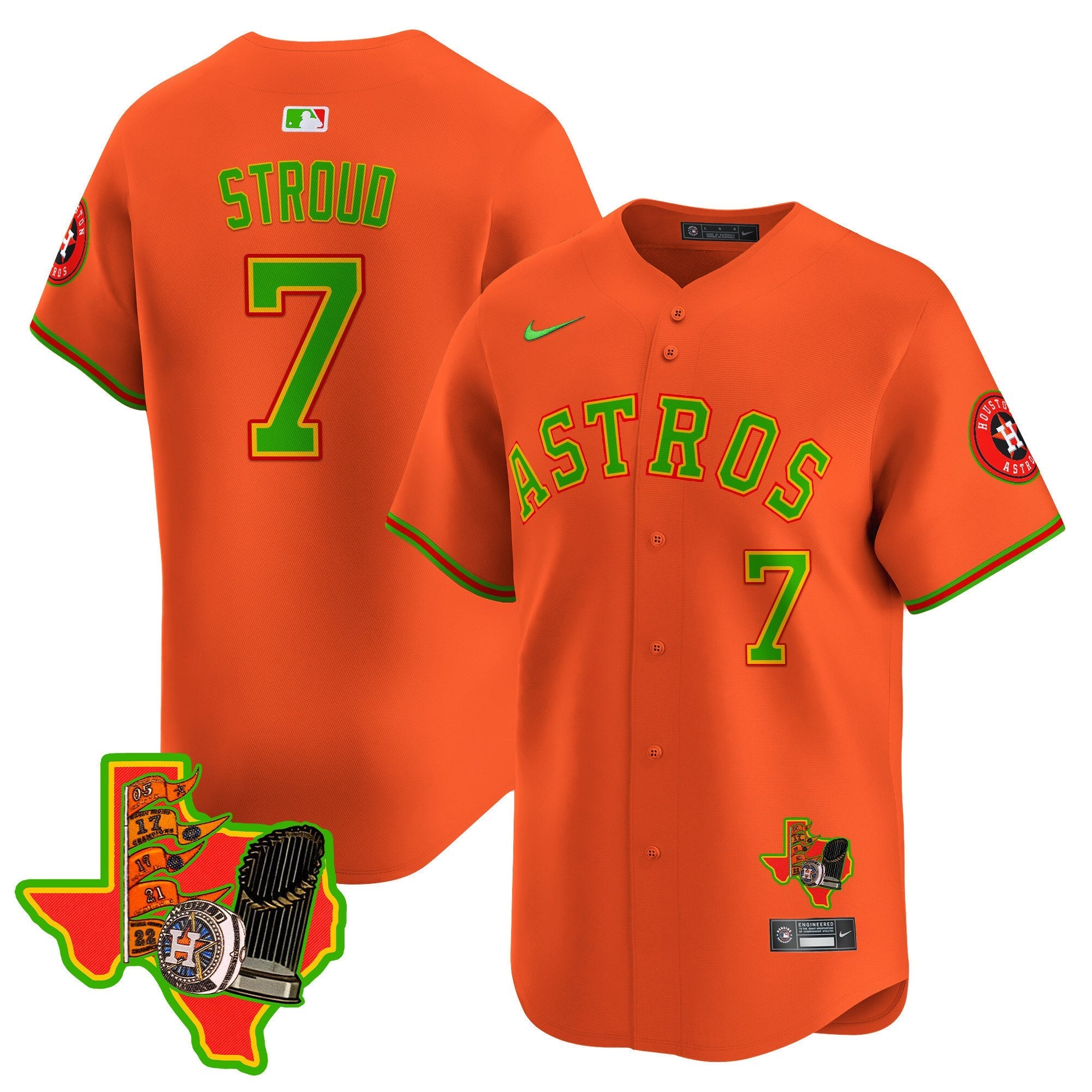 Men's Astros The Loteria Vapor Premier Limited Jersey - All Stitched