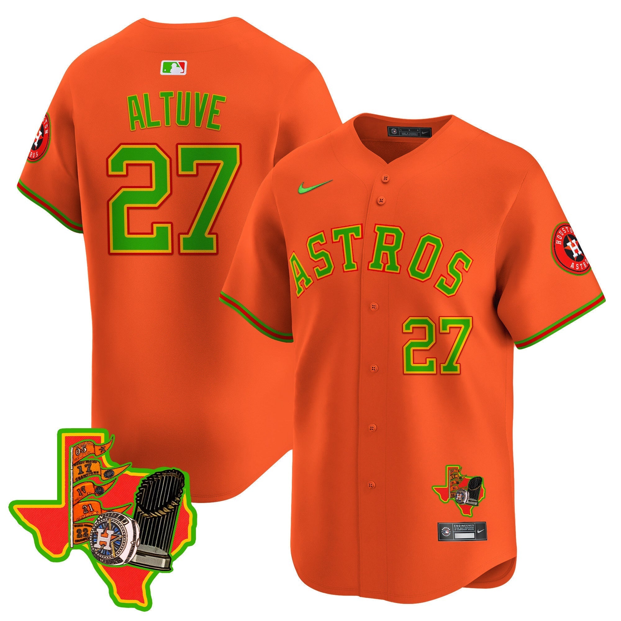 Men's Astros The Loteria Vapor Premier Limited Jersey - All Stitched