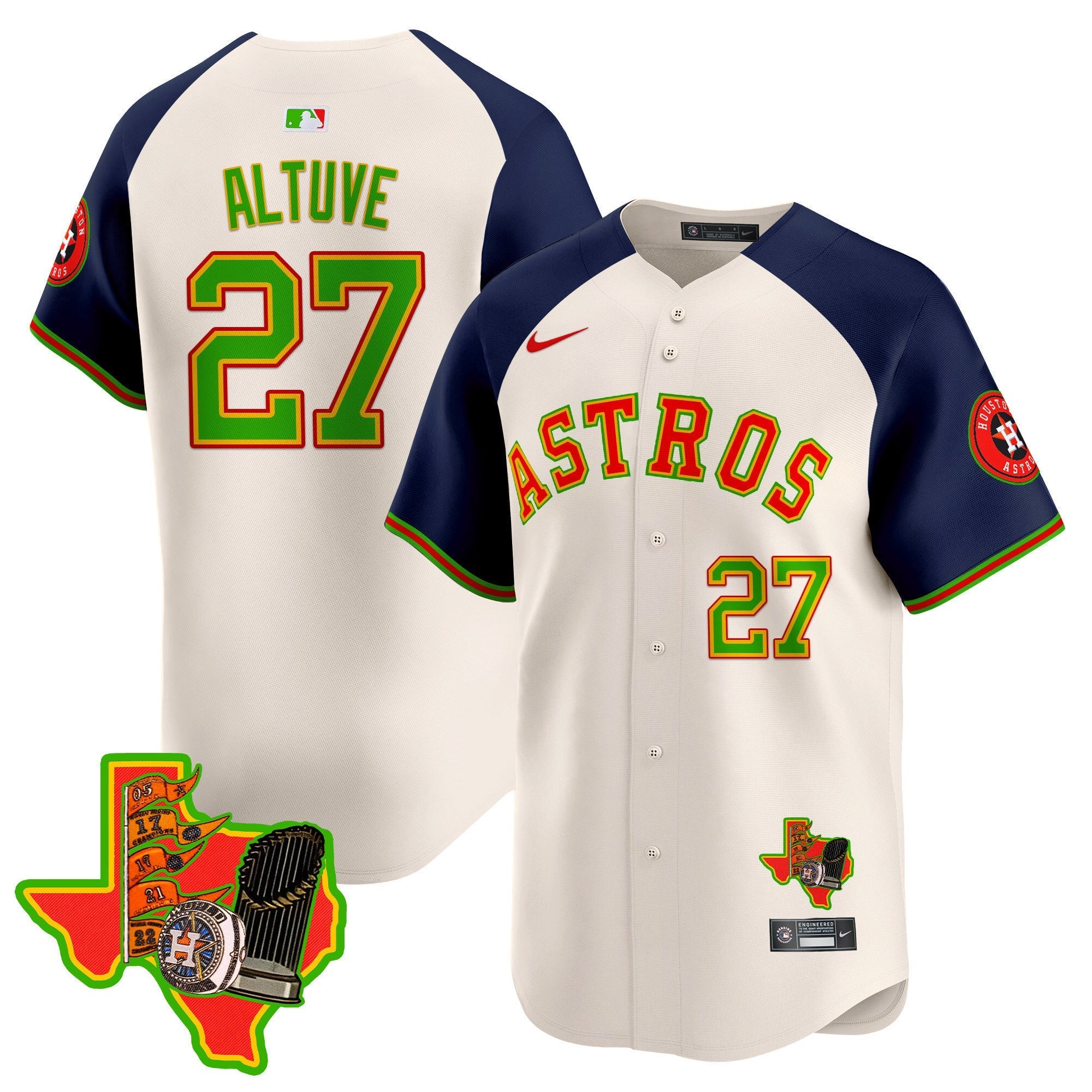 Men's Astros The Loteria Vapor Premier Limited Jersey - All Stitched