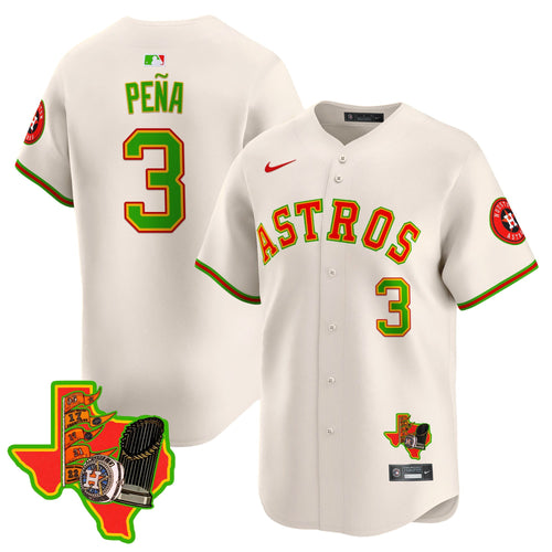 Men's Astros The Loteria Vapor Premier Limited Jersey - All Stitched