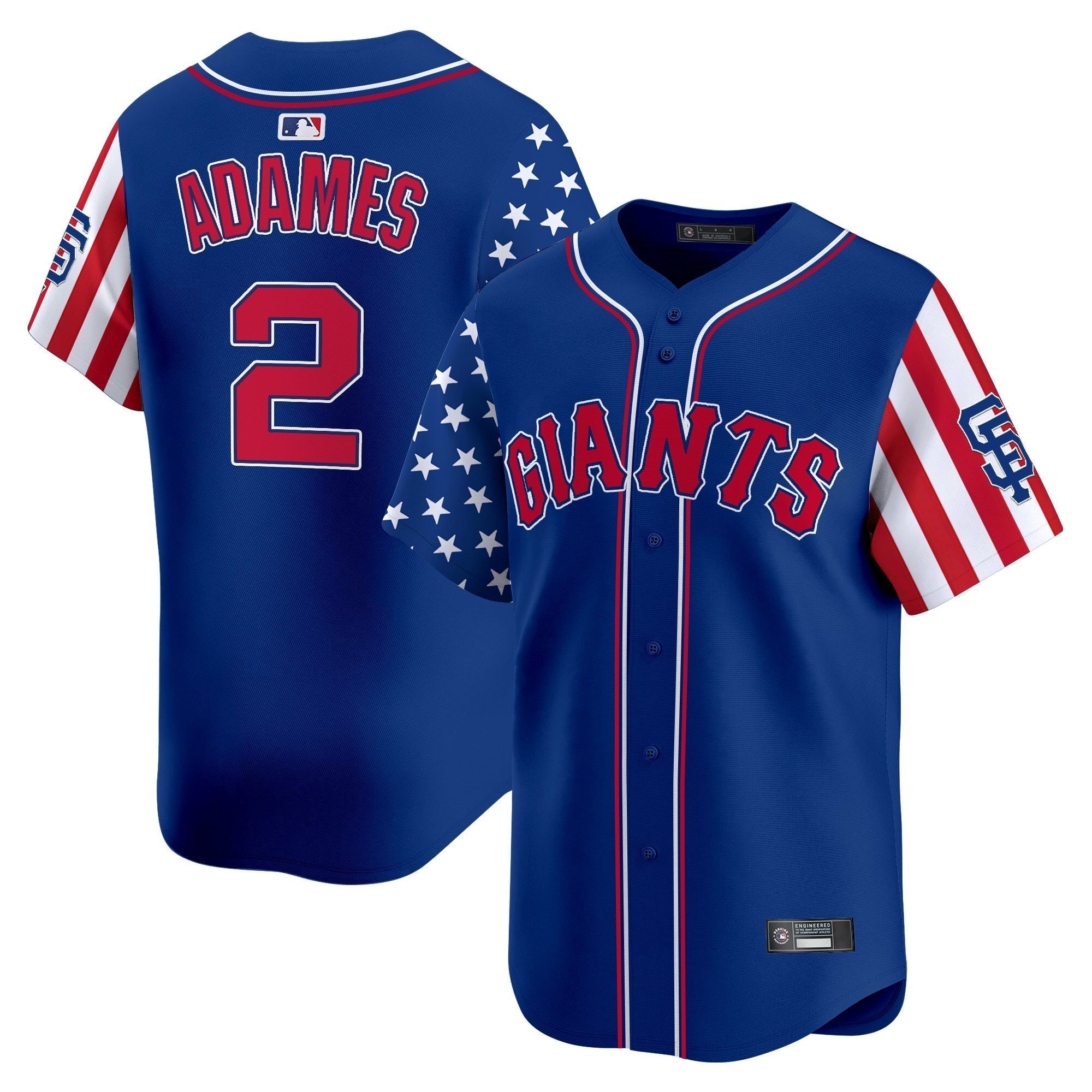 Men's San Francisco Giants 2025 Independence Day Vapor Premier Limited Jersey - All Stitched